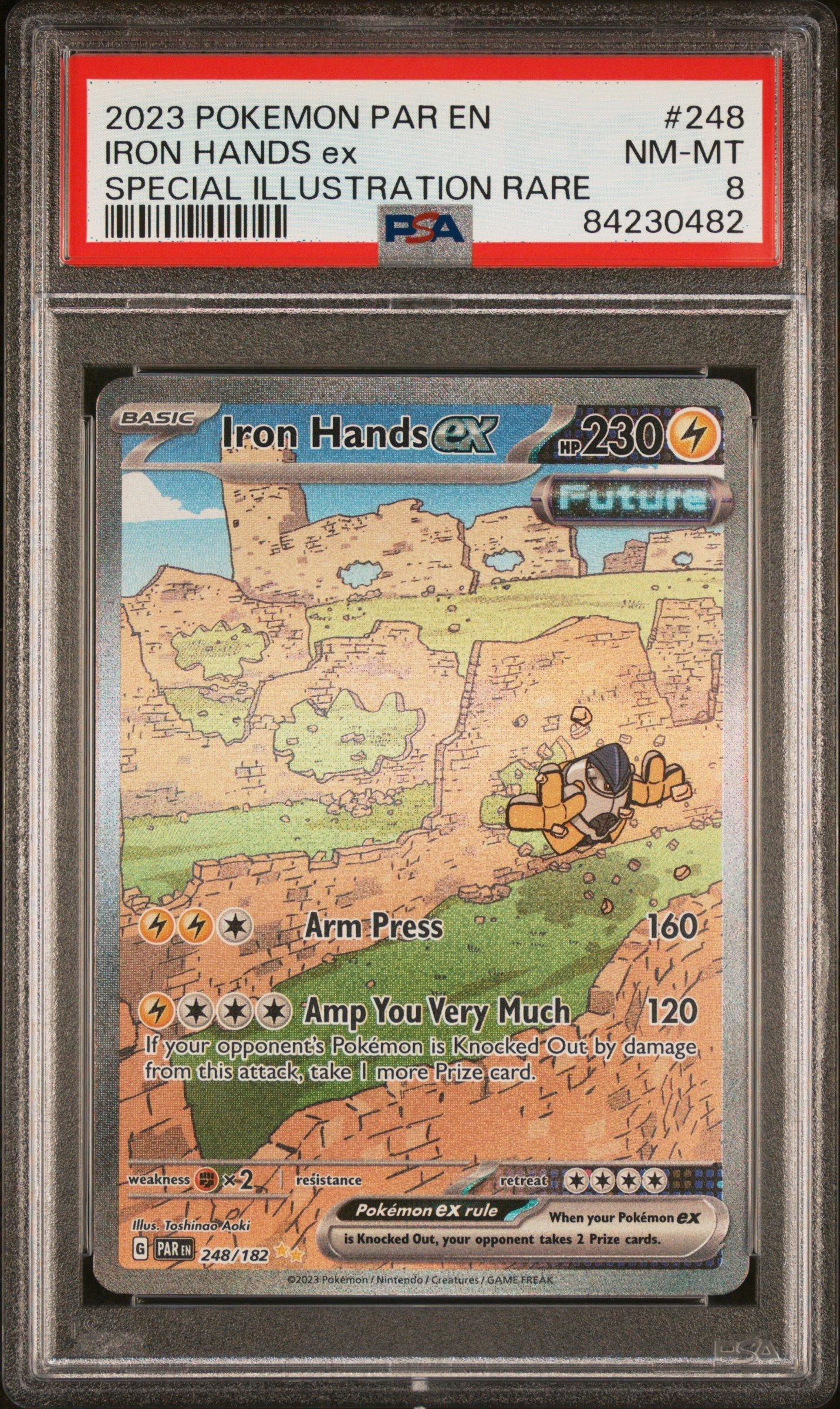 2023 Pokemon Par En-paradox Rift 248 Iron Hands Ex Special Illustration Rare PSA