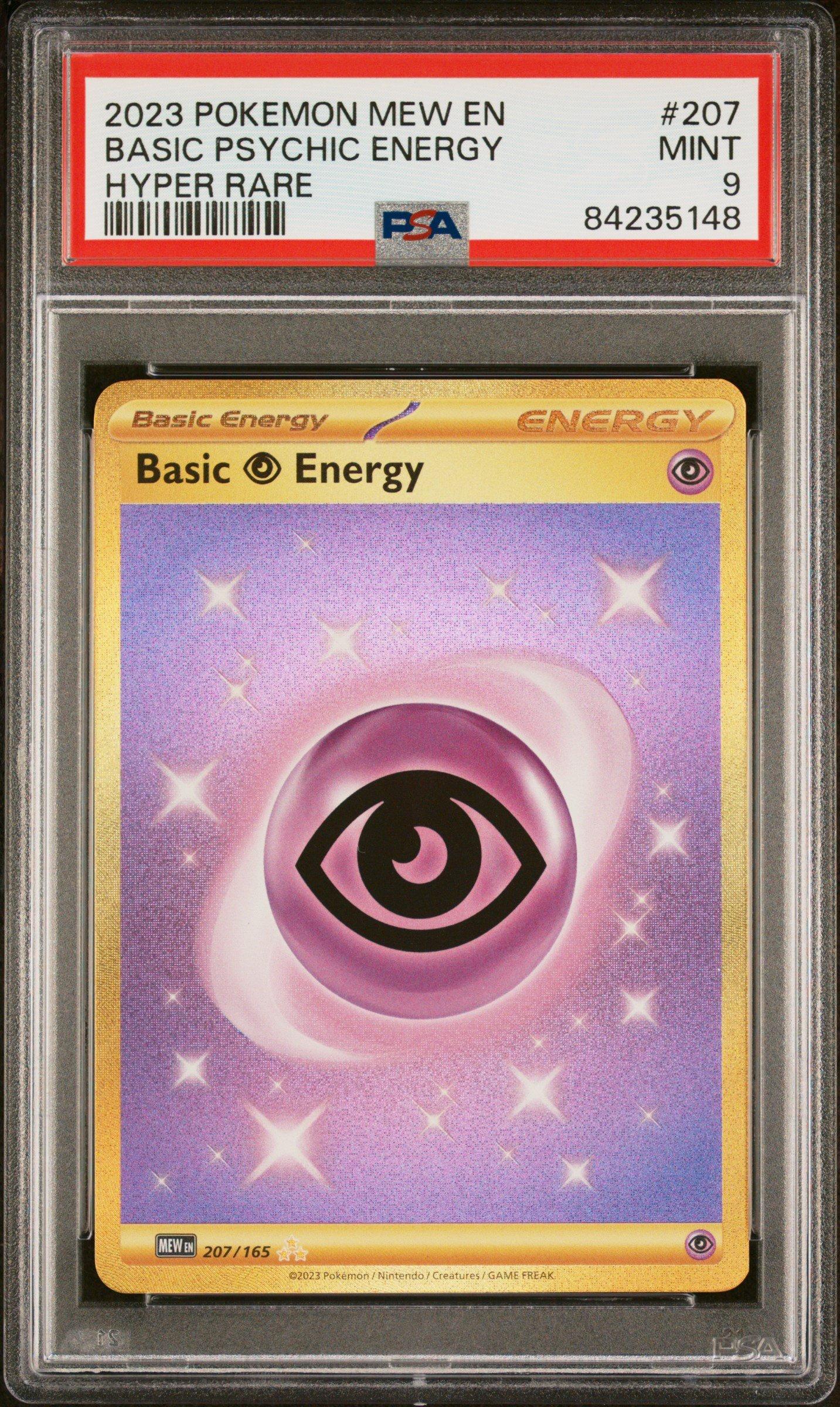 2023 Pokemon Mew En-151 207 Basic Psychic Energy PSA 9