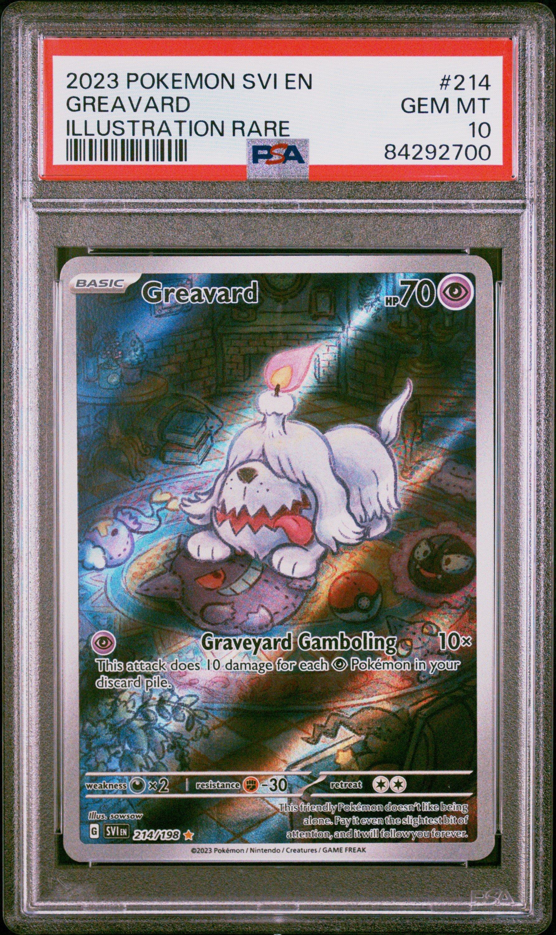 2023 Pokemon Svi En-scarlet & Violet 214 Greavard Illustration