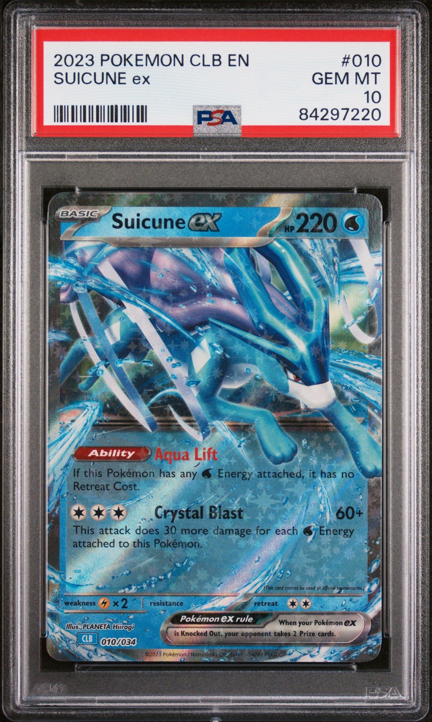 2023 Pokemon Clb-trading Card Game Classic Blastoise & Suicune Ex Deck 010 Suicune Ex PSA 10