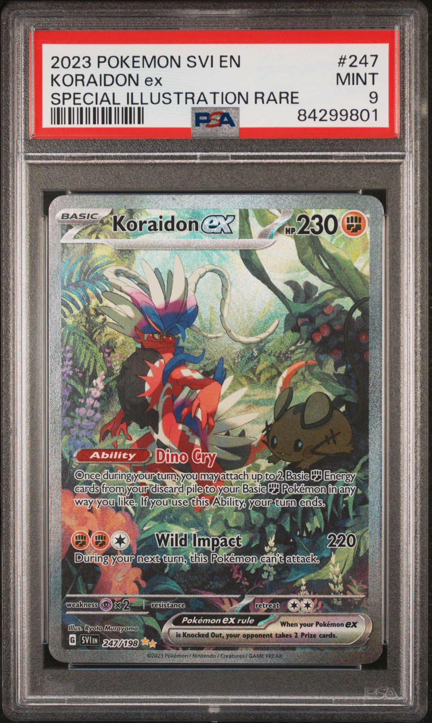 2023 Pokemon Svi En-scarlet & Violet 247 Koraidon Ex PSA 9