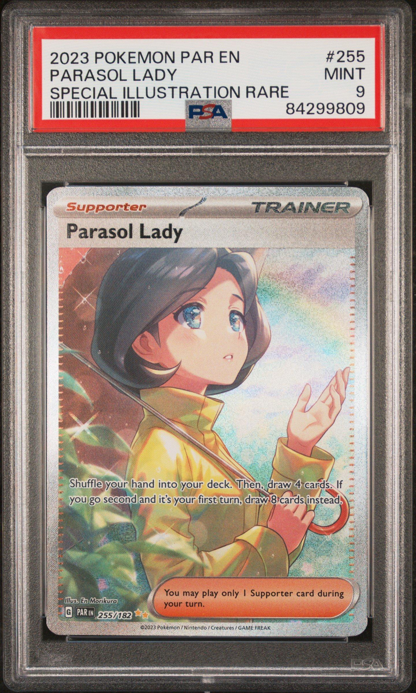 2023 Pokemon Par En-paradox Rift 255 Parasol Lady Special Illustration Rare PSA
