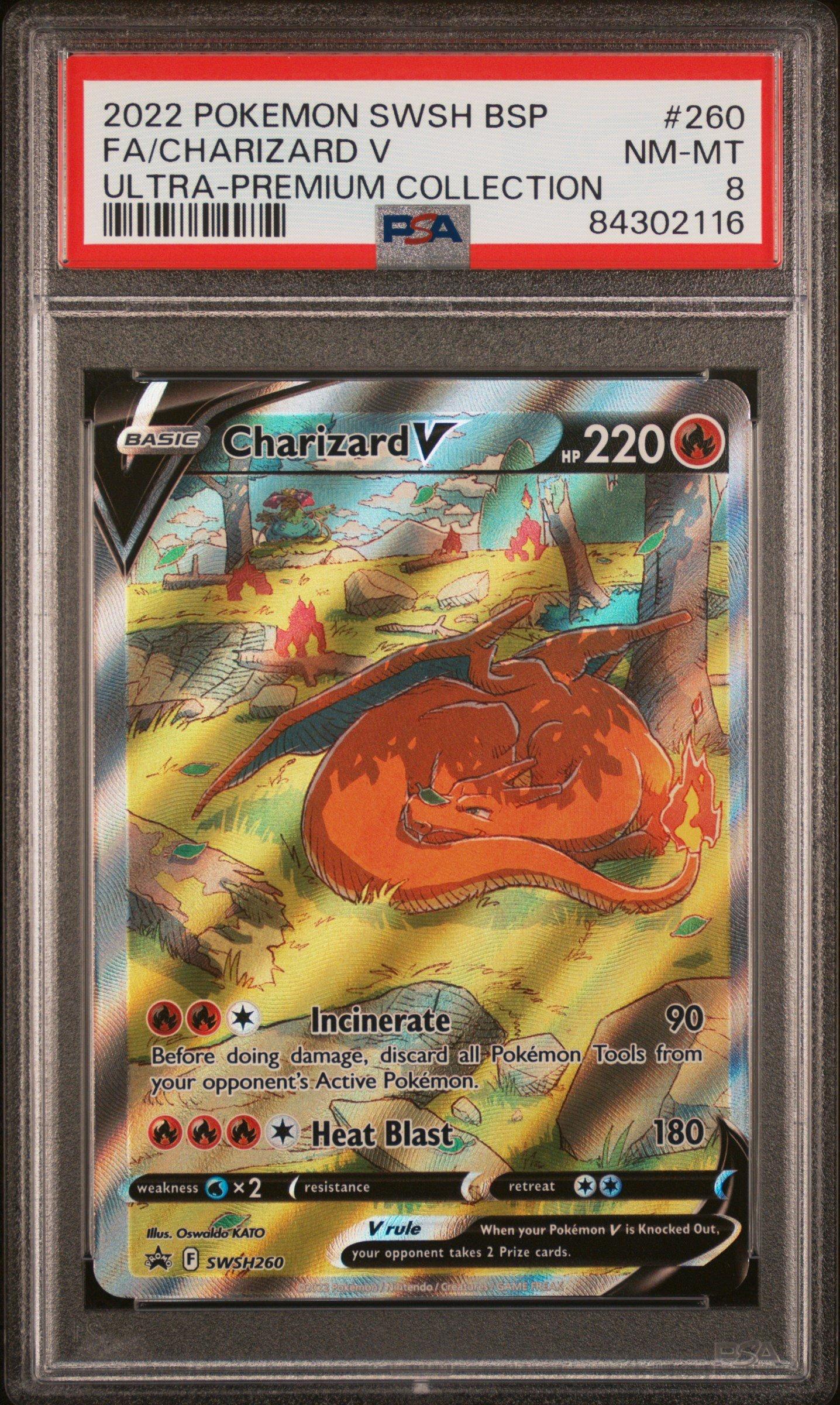 2022 Pokemon Swsh Black Star Promo 260 Full Art/charizard V Sword