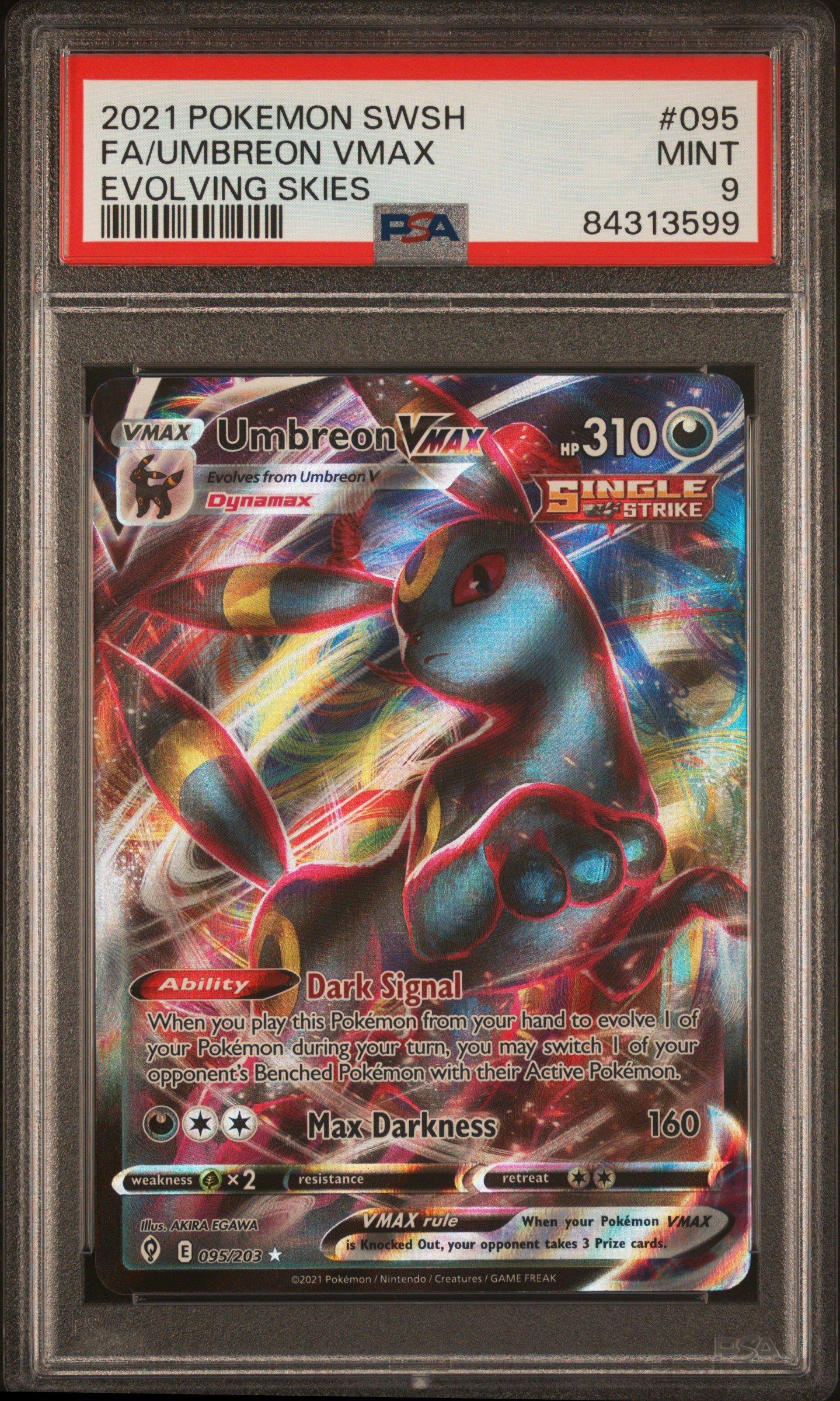 2021 Pokemon Sword & Shield Evolving Skies 095 Full Art/umbreon