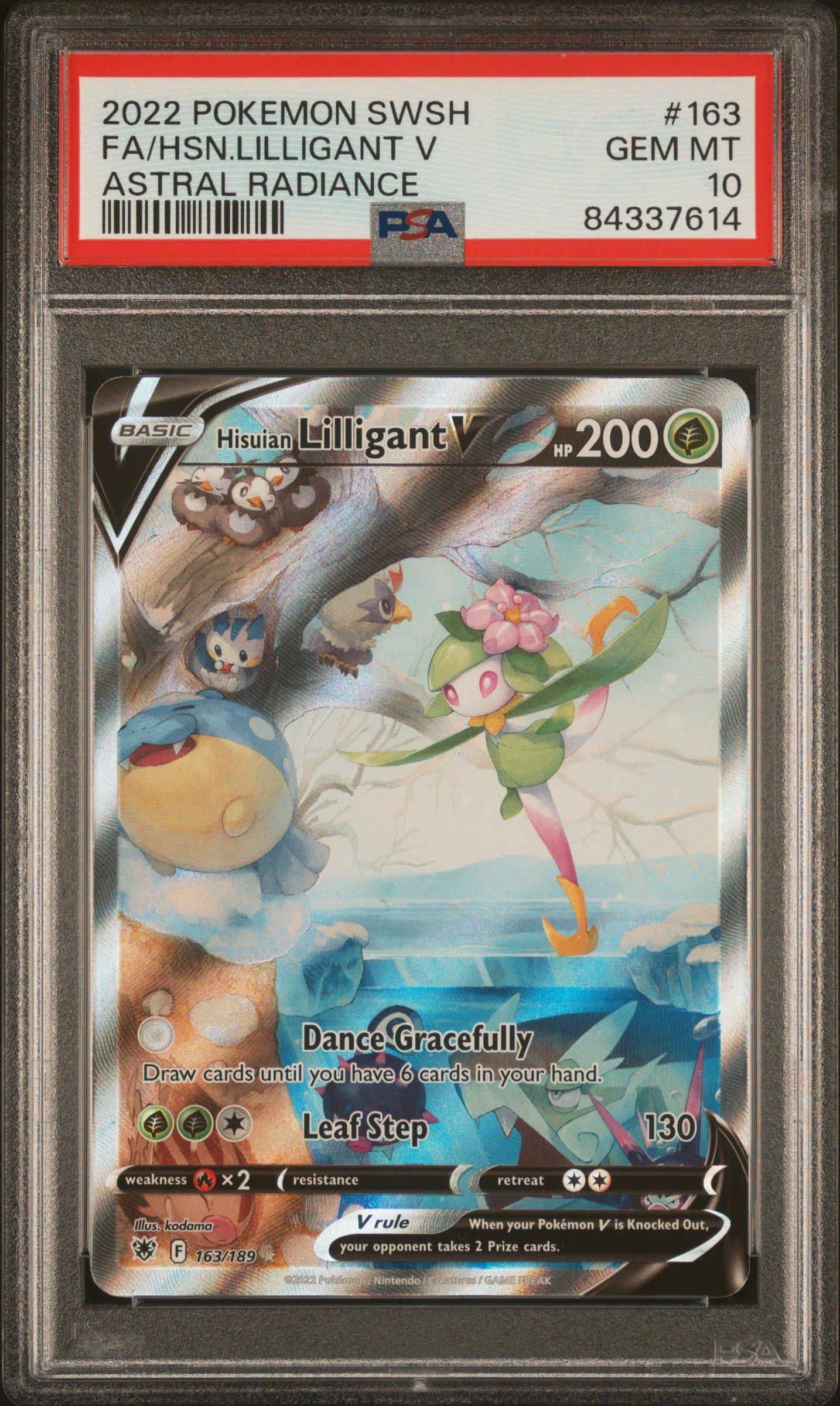 2022 Pokemon Sword & Shield Astral Radiance 163 Full Art/hisuian Lilligant  V PSA 10 Graded Card | GameStop