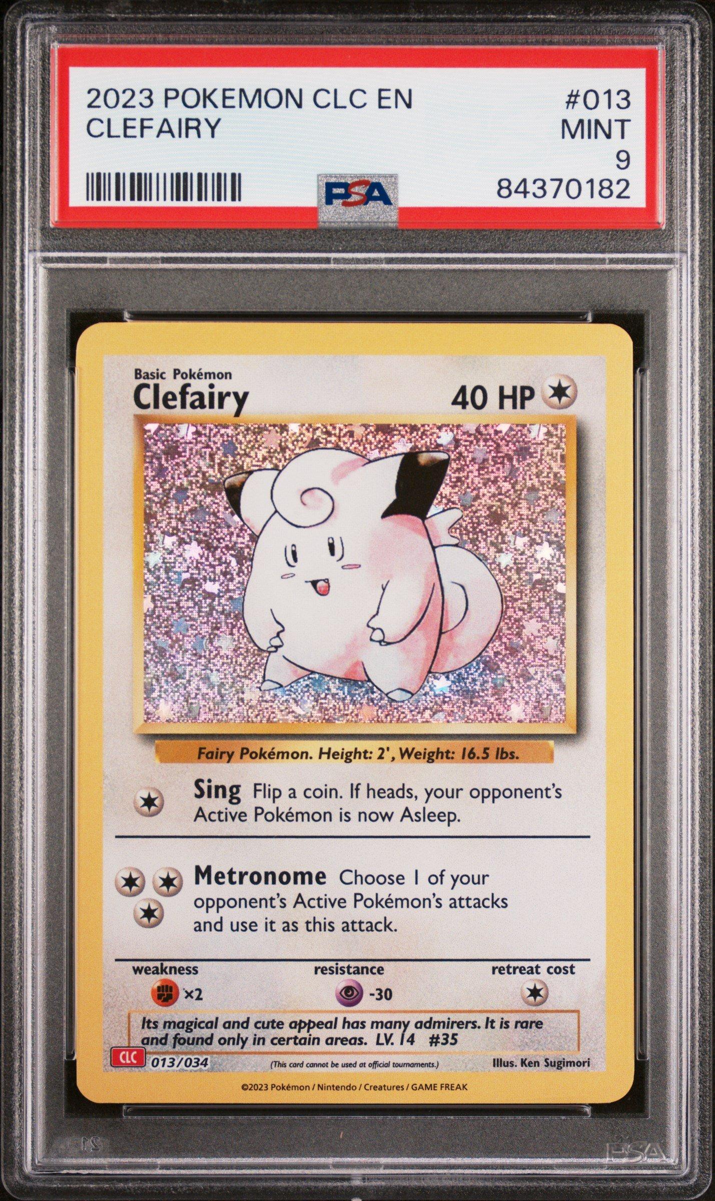 2023 Pokemon Clc-trading Card Game Classic Charizard & Ho-oh Ex Deck 013 Clefairy PSA