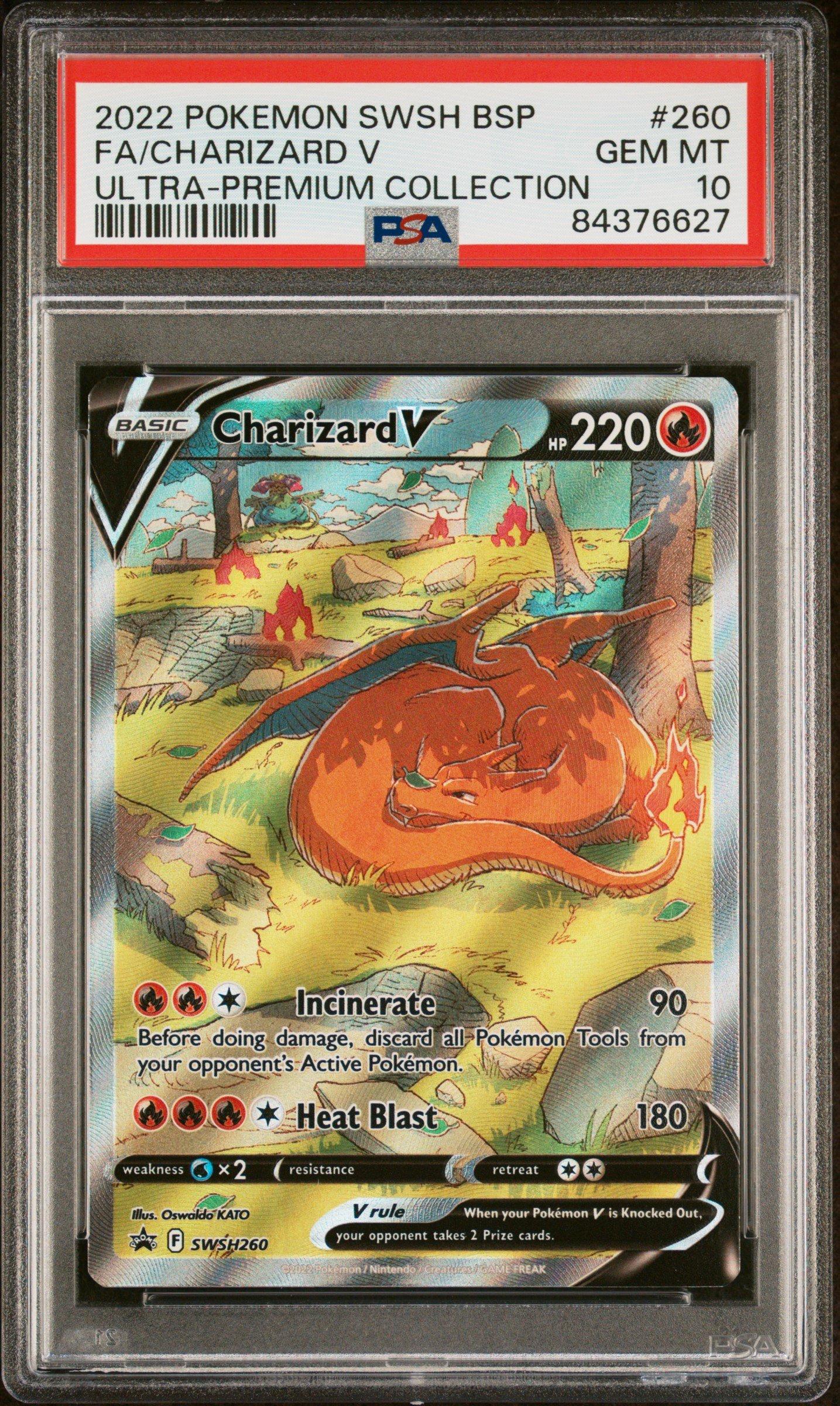 2022 Pokemon Swsh Black Star Promo 260 Full Art/charizard V Sword & Shield  Ultra-premium Collection-charizard PSA 10 Graded Card | GameStop