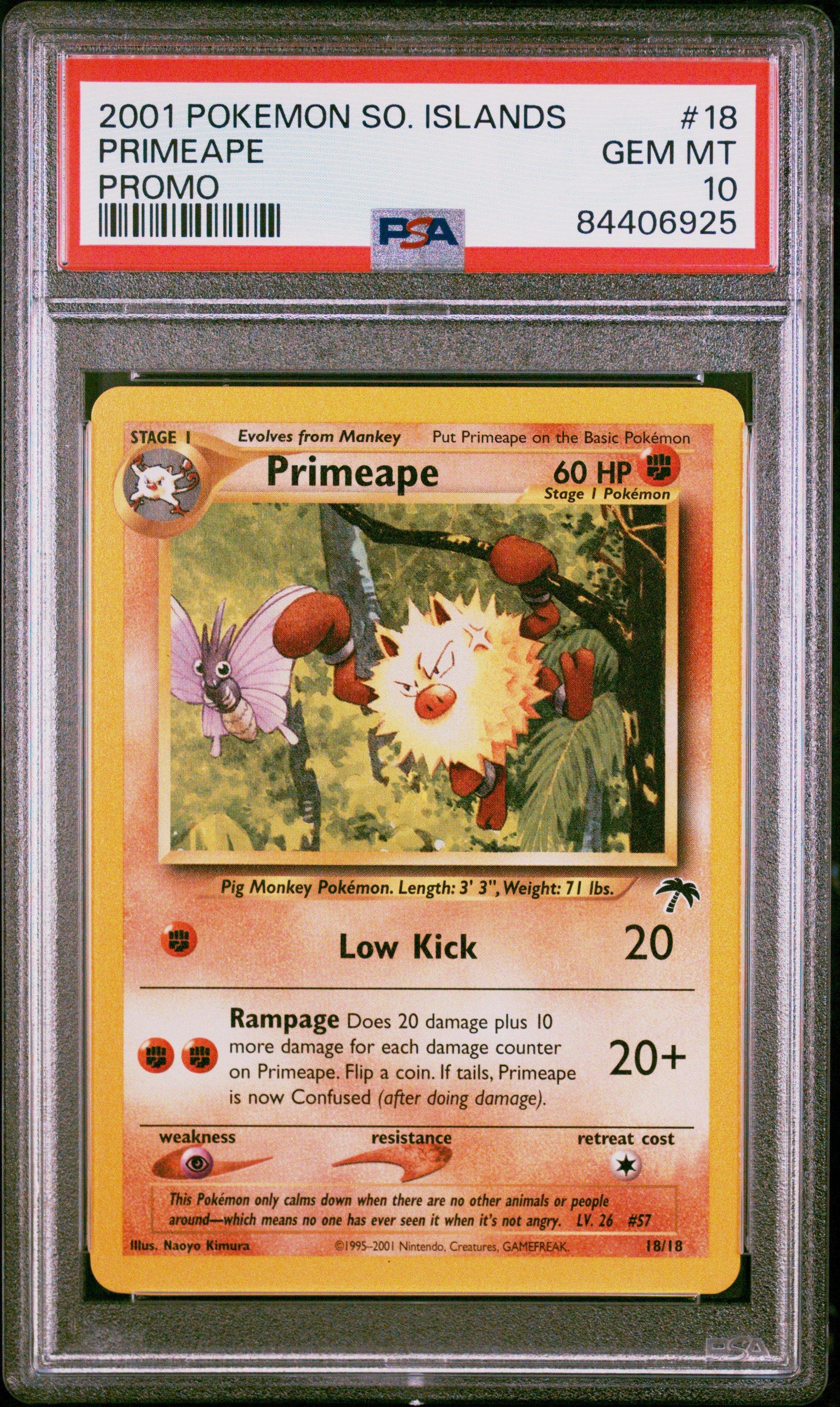 2001 Pokemon Southern Islands Promo 18 Primeape PSA 10 Graded Card |  GameStop
