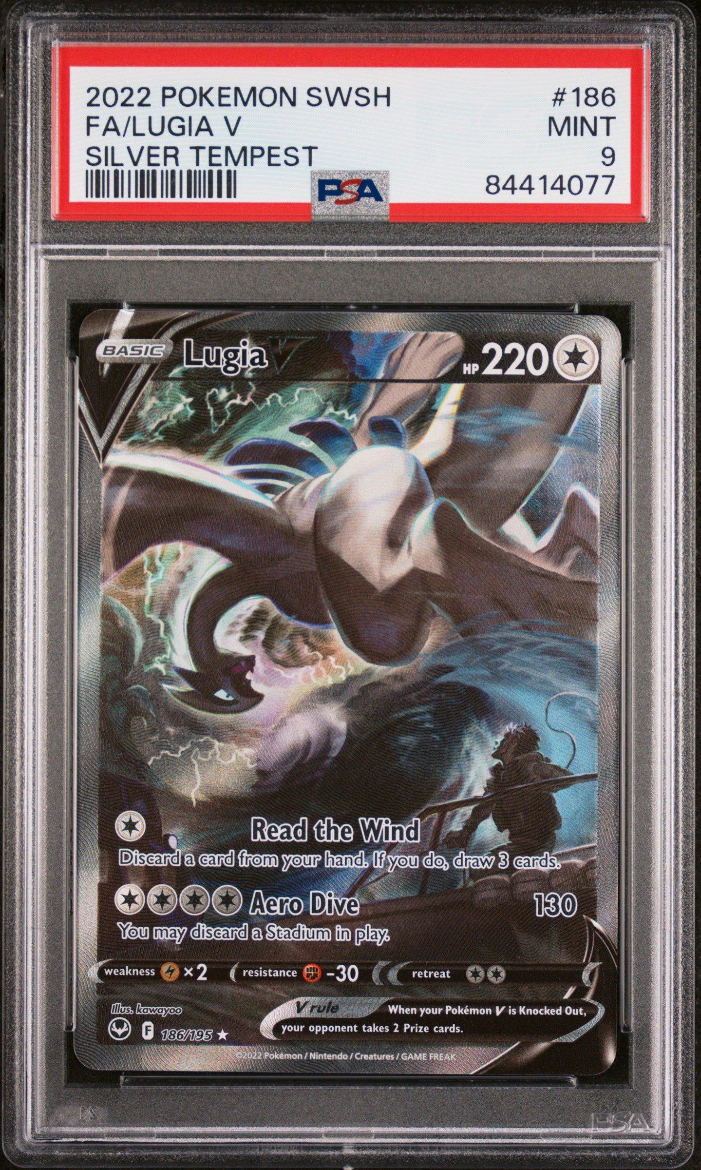 2022 Pokemon Sword & Shield Silver Tempest 186 Full Art/lugia V