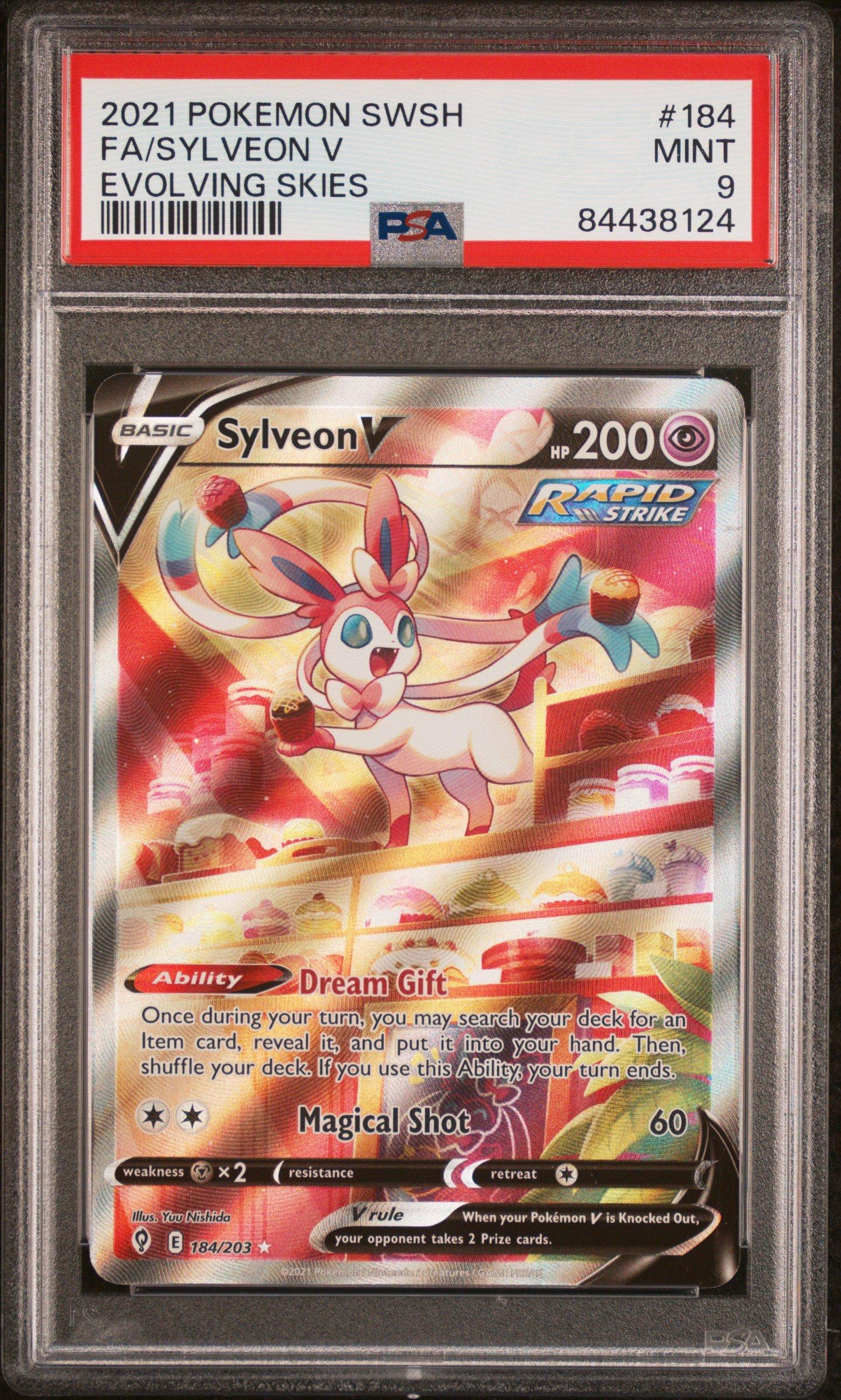 2021 Pokemon Sword & Shield Evolving Skies 184 Full Art/sylveon V