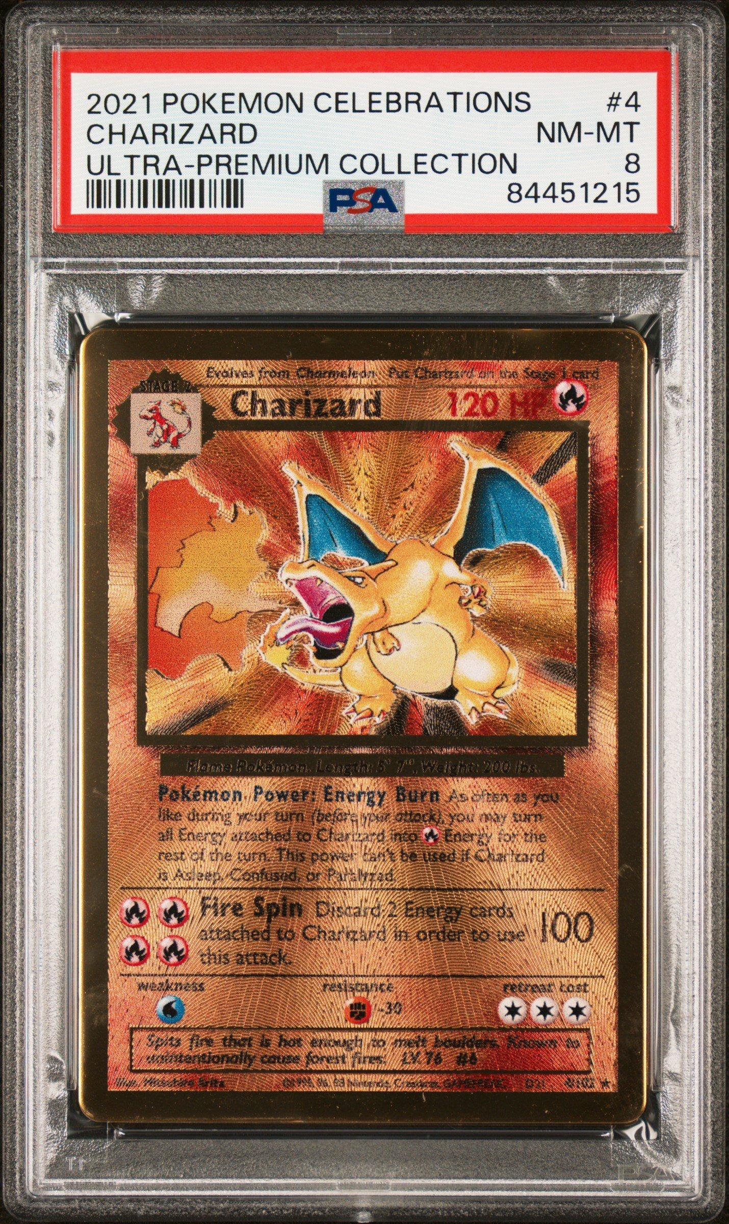 2021 Pokemon Celebrations Ultra-premium Collection 4 Charizard PSA