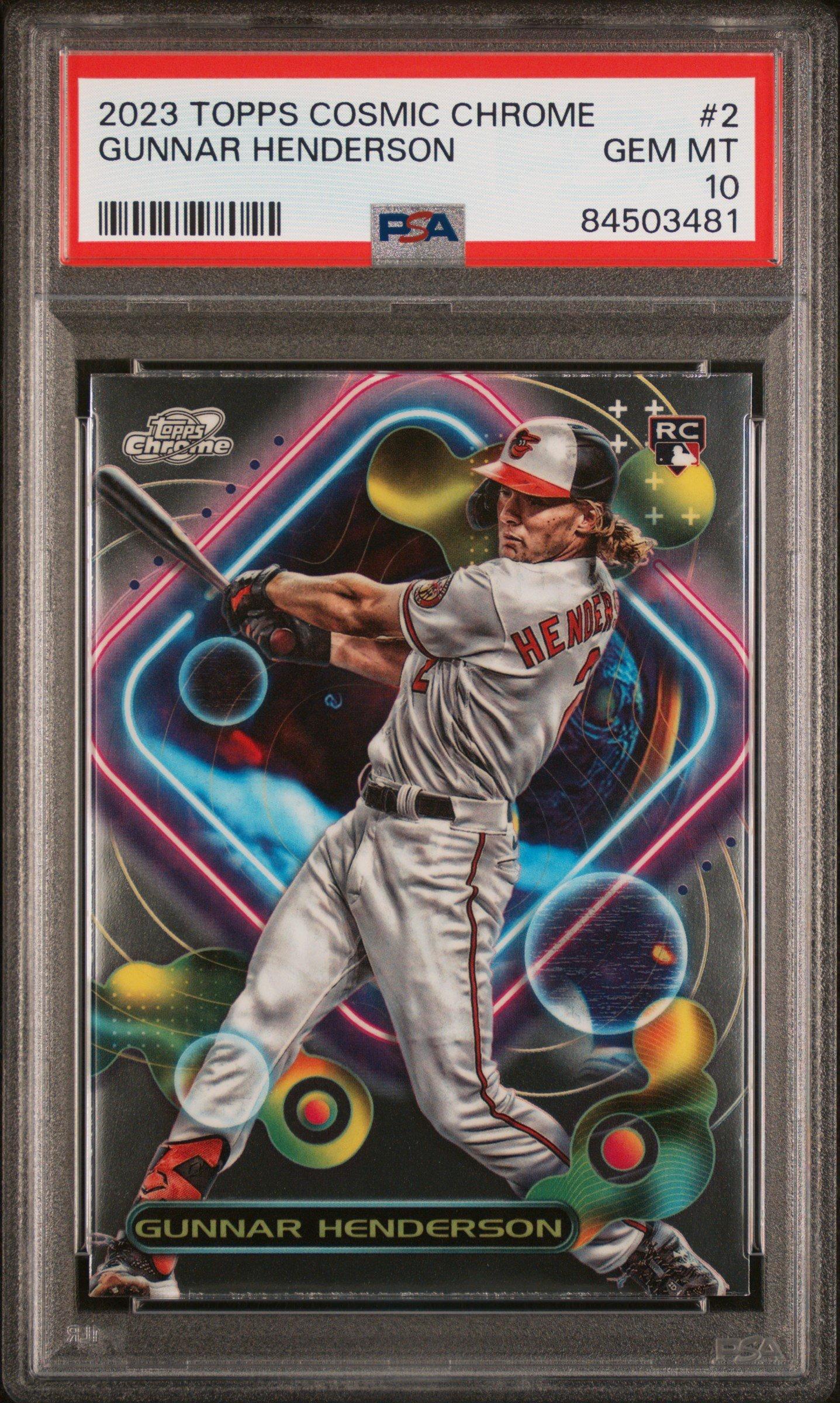2023 Topps Cosmic Chrome 2 Gunnar Henderson PSA 10 Graded Card 
