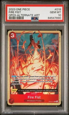 【PSA10】 HONESTY IMPACT ALTERNATE ART 2025 One Piece Japanese Op11-a Fist Of Divine Speed 018