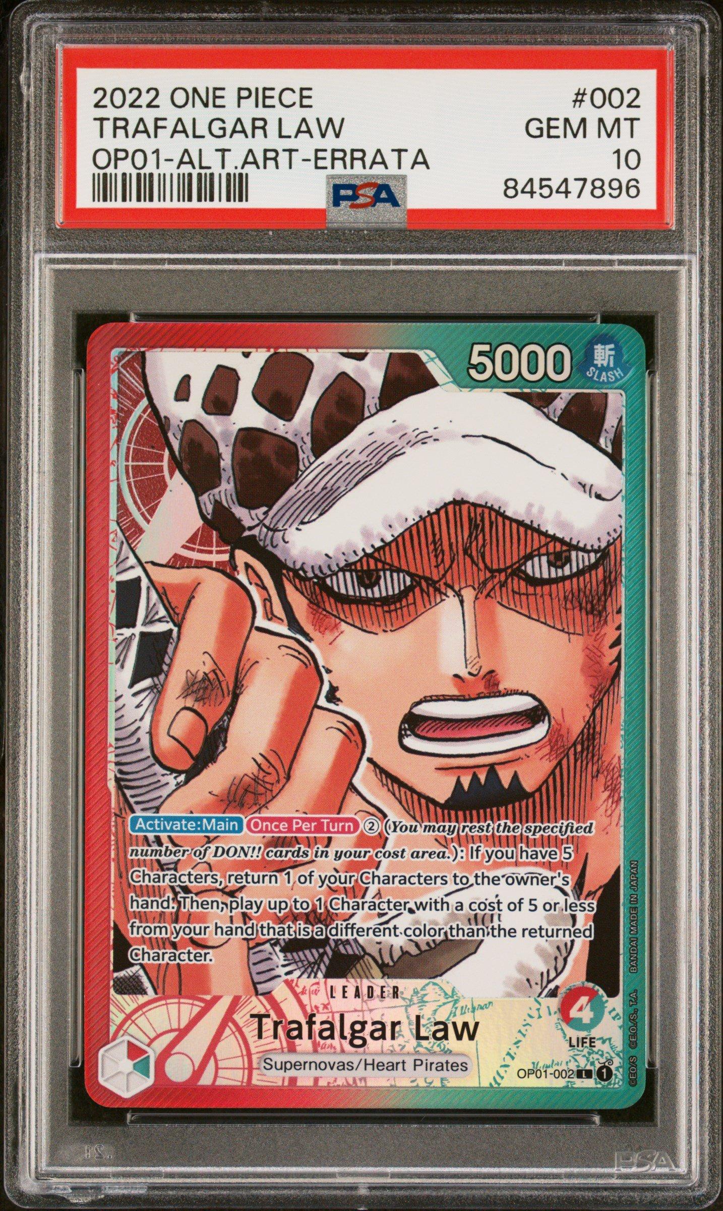 2022 One Piece Romance Dawn 002 Trafalgar Law Alternate Art-errata