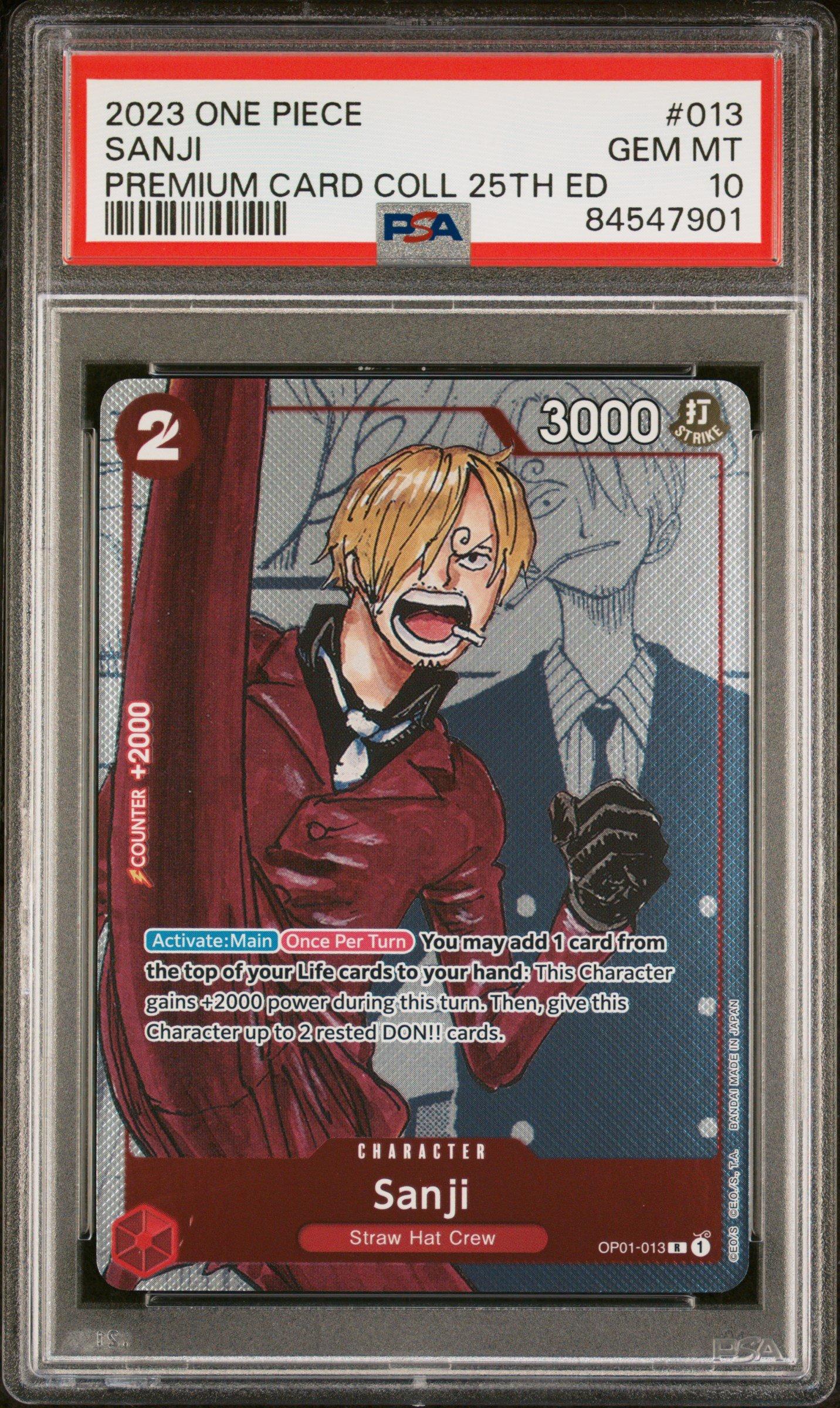 PSA10 2023 ONE PIECE サンジ 2023 One Piece Premium Bandai Premium Card Collection 25th Edition