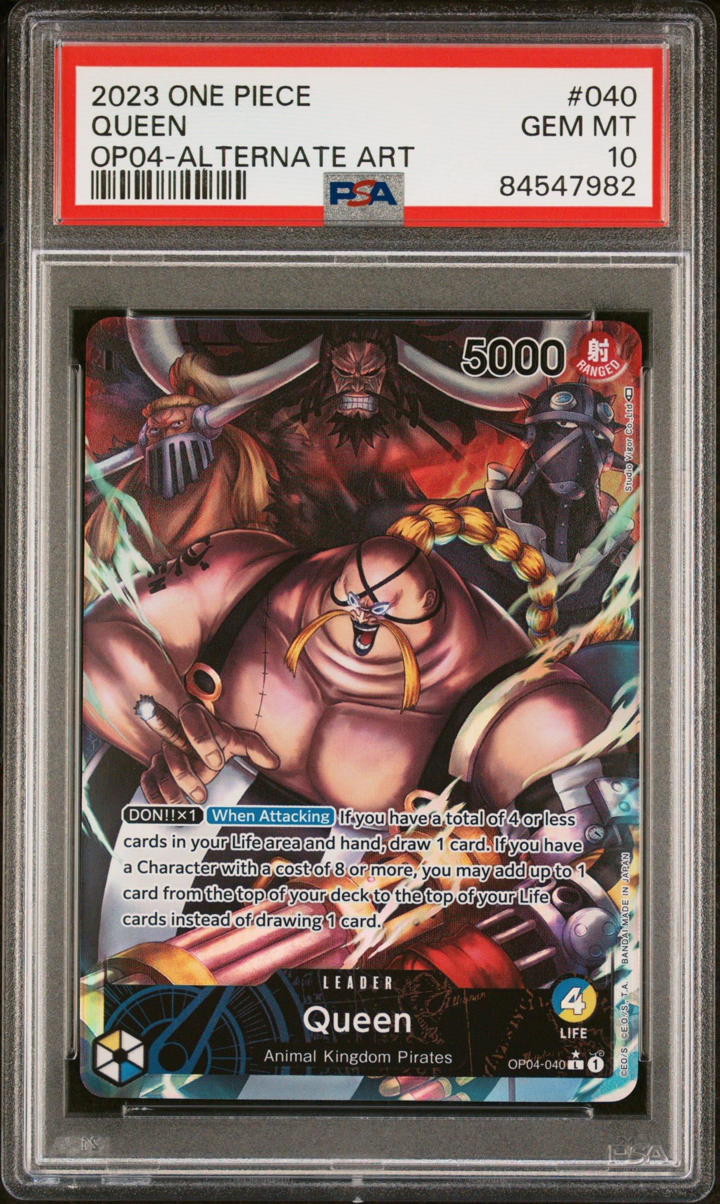 2023 One Piece Op04-kingdoms Of Intrigue 040 Queen Alternate Art