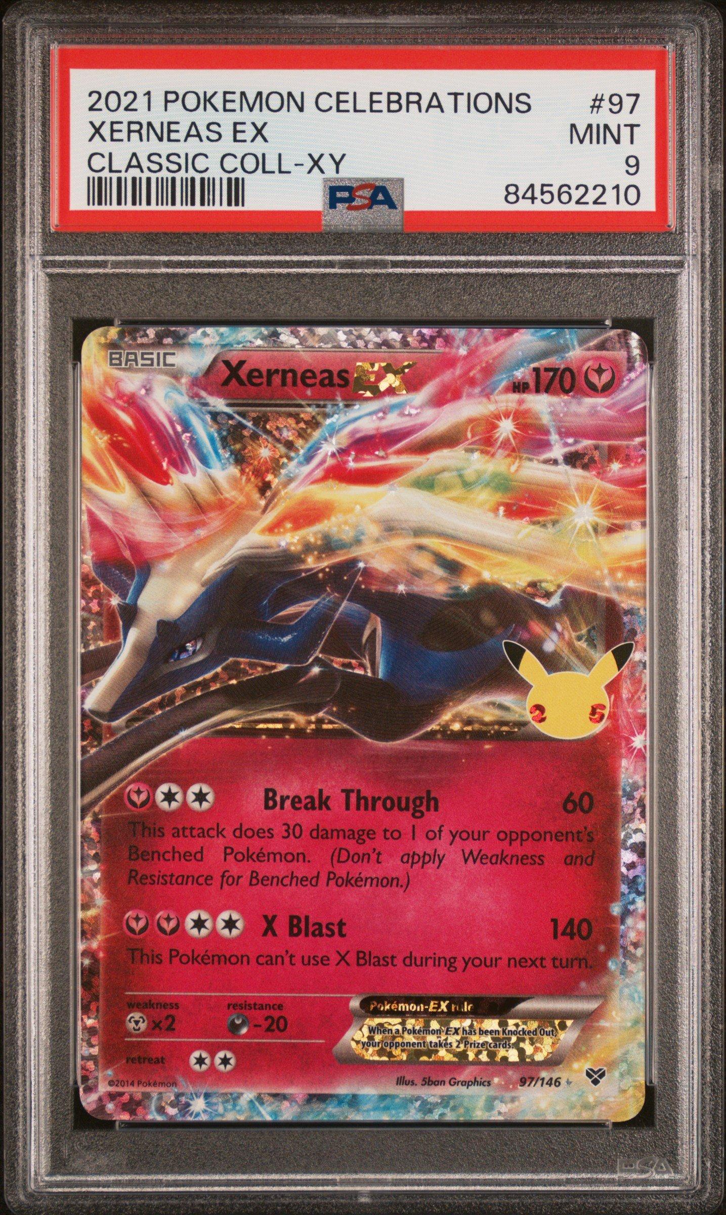 2021 Pokemon Celebrations Classic Collection 97 Xerneas Ex PSA 9