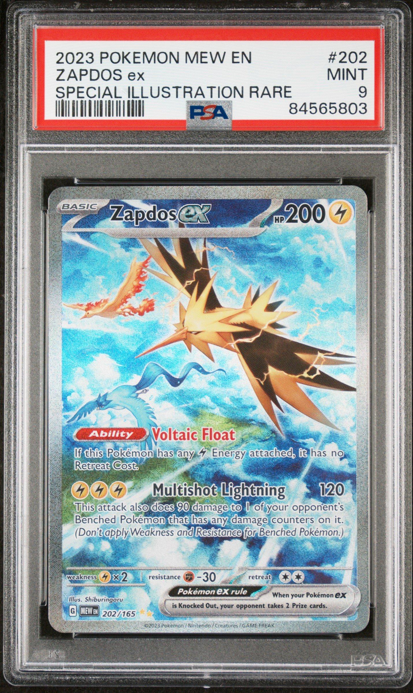 2023 Pokemon Mew En-151 202 Zapdos Ex Special Illustration Rare