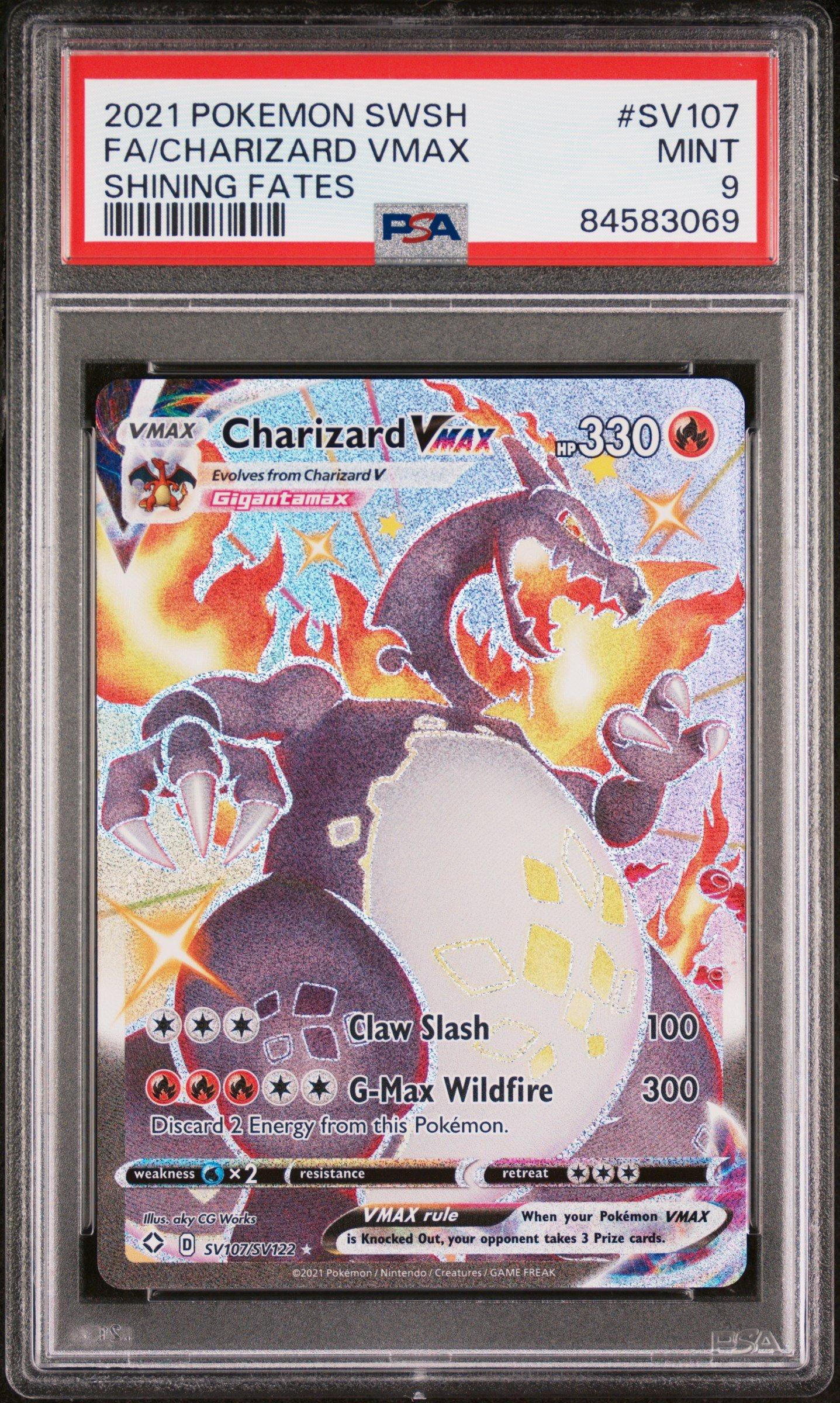 charizard pokemon card shining fates Charizard VMAX 2021 Pokemon Sword & Shield Shining Fates Shiny Vault Holo #SV107 Card