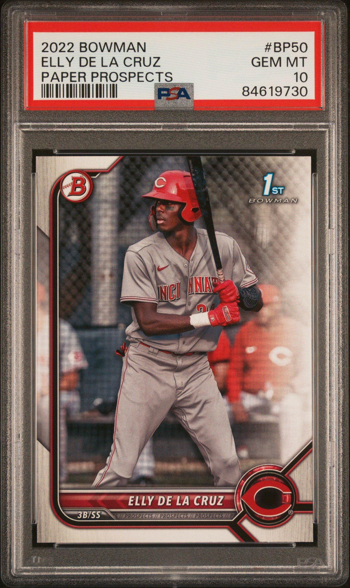 2022 Bowman Paper Prospects Bp50 Elly De La Cruz PSA 10