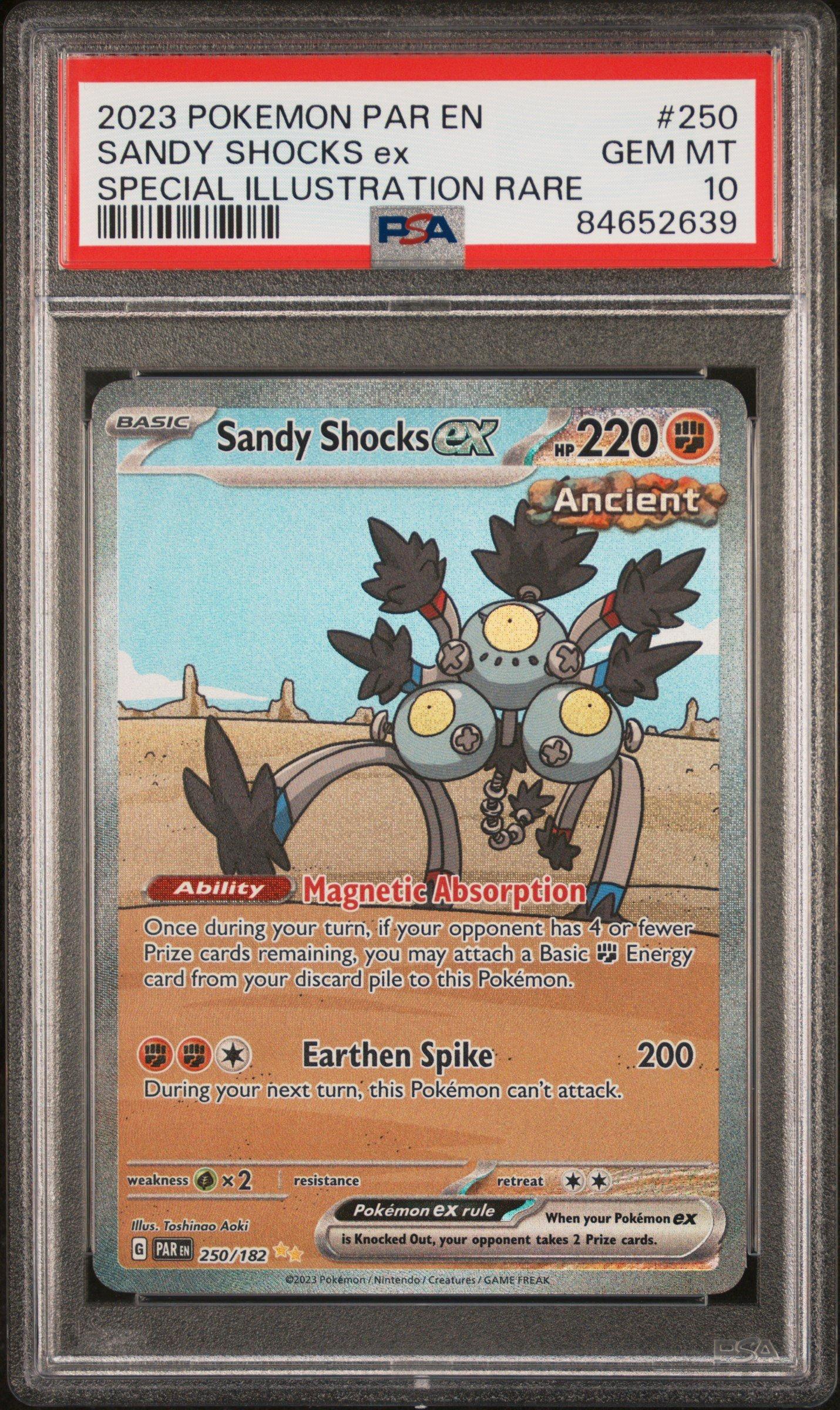 2023 Pokemon Par En-paradox Rift 250 Sandy Shocks Ex Special Illustration Rare PSA