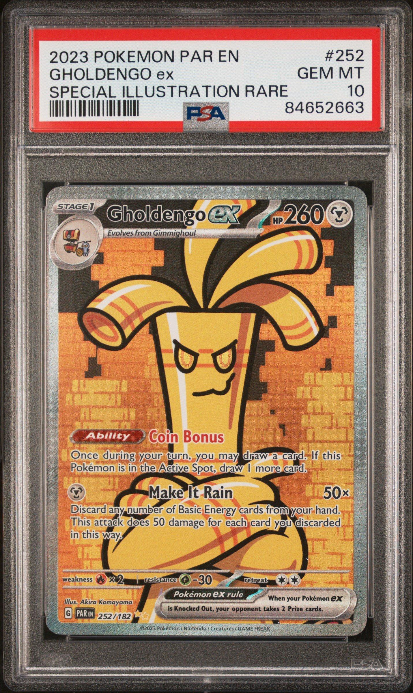 2023 Pokemon Par En-paradox Rift 252 Gholdengo Ex Special