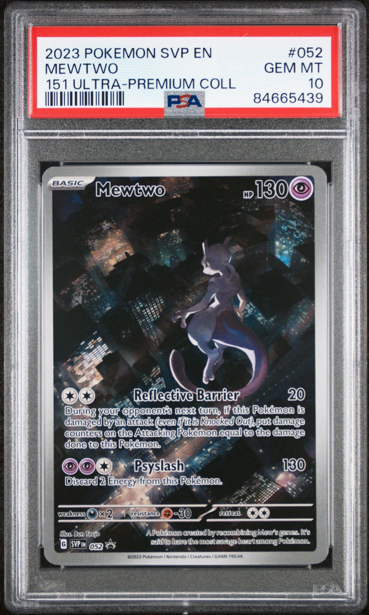 2023 Pokemon Svp En-sv Black Star Promo 052 Mewtwo 151 Ultra