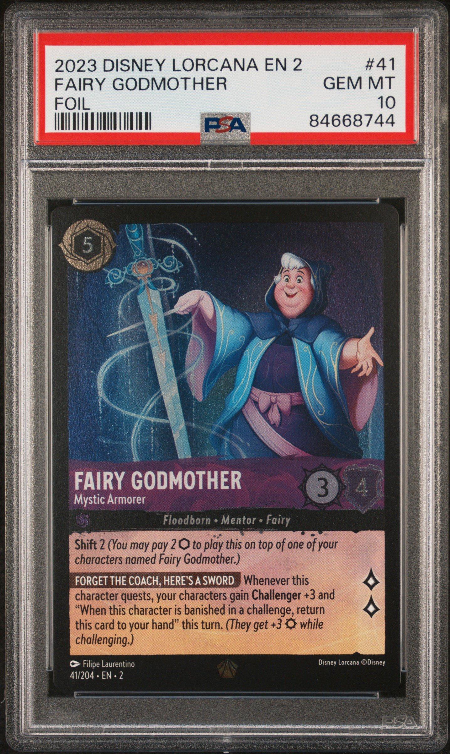 fairy godmother lorcana card Lorcana - Fairy Godmother (Here to Help) - 40/204 - Uncommon (Foil)