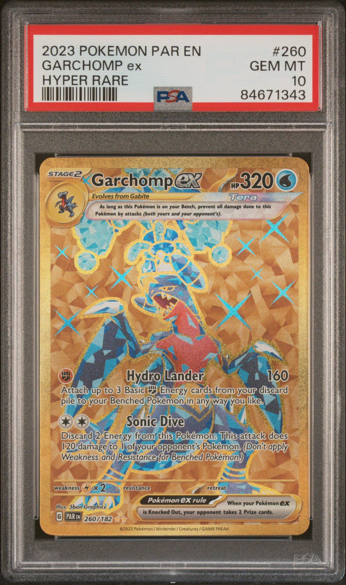 2023 Pokemon Par En-paradox Rift Garchomp Ex PSA