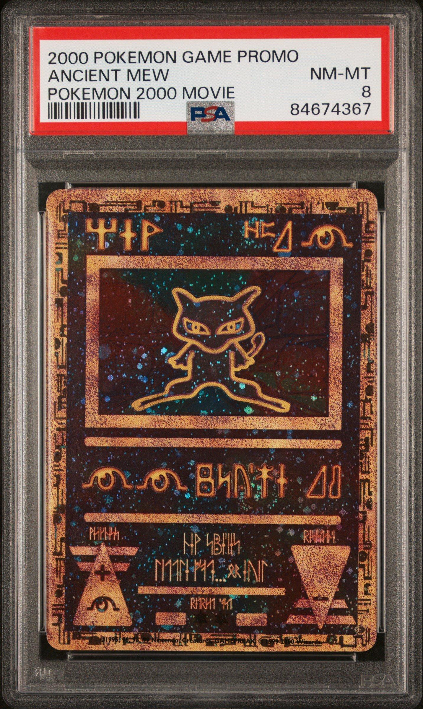 2000 Pokemon Game Movie Ancient Mew Pokemon 2000 Movie PSA 8
