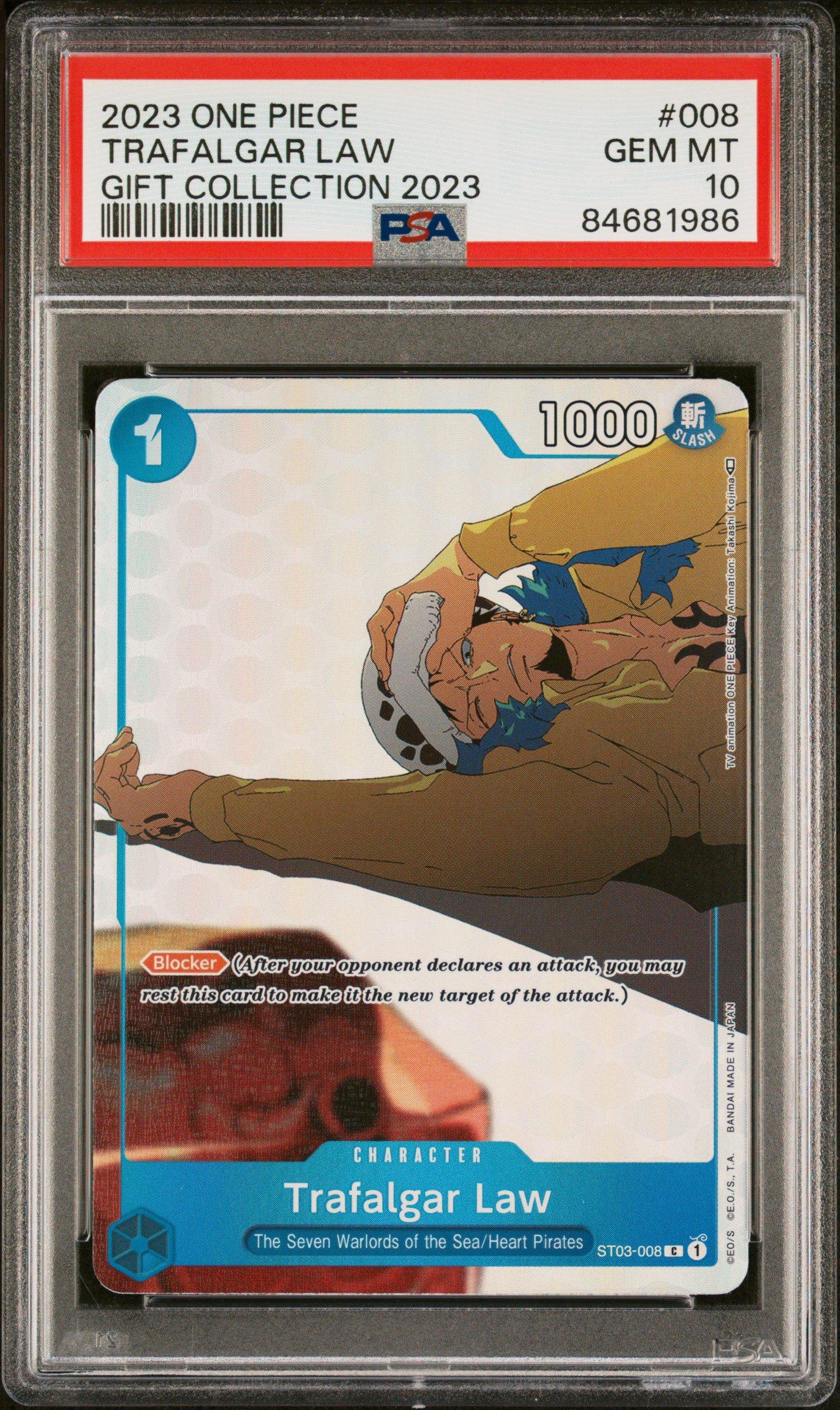 2023 One Piece Gift Collection 2023 008 Trafalgar Law PSA 10