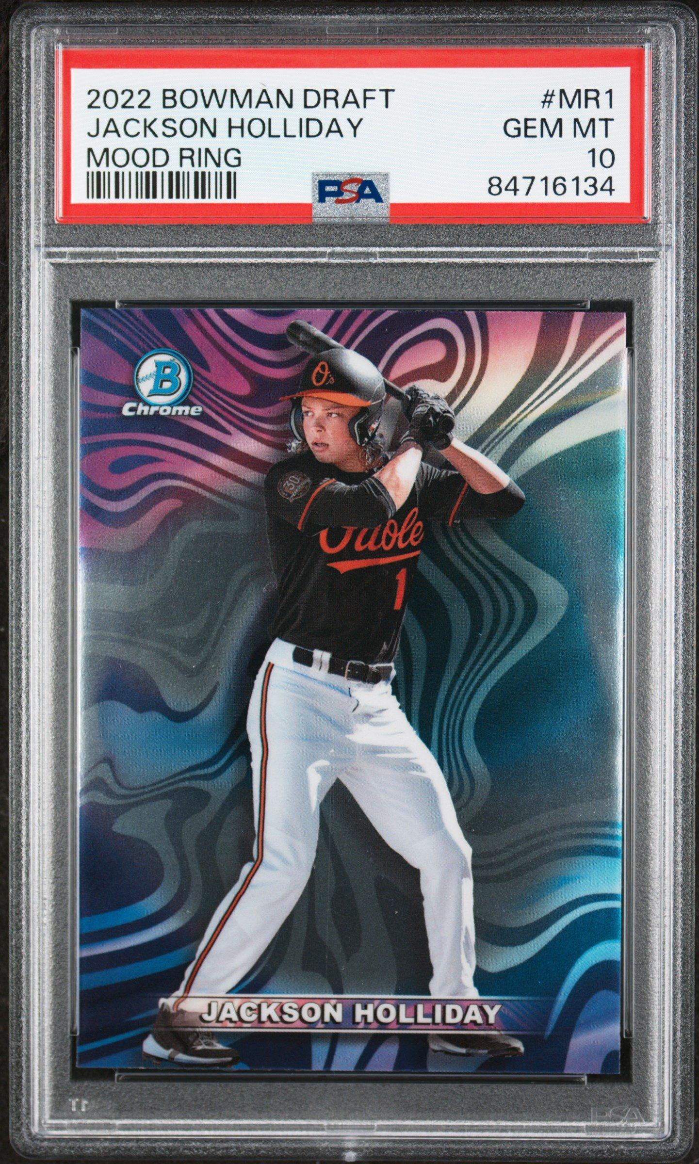 2022 Bowman Draft Mood Ring Mr1 Jackson Holliday PSA 10