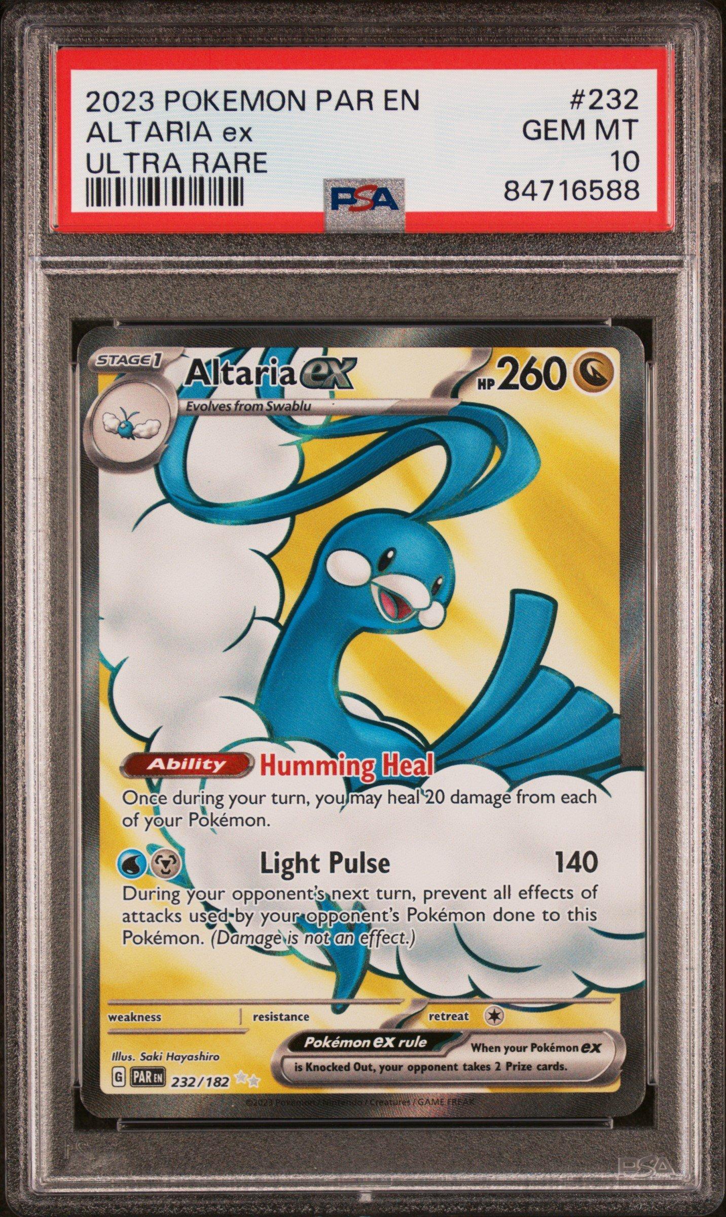 2023 Pokemon Par En-paradox Rift 232 Altaria Ex Ultra Rare PSA