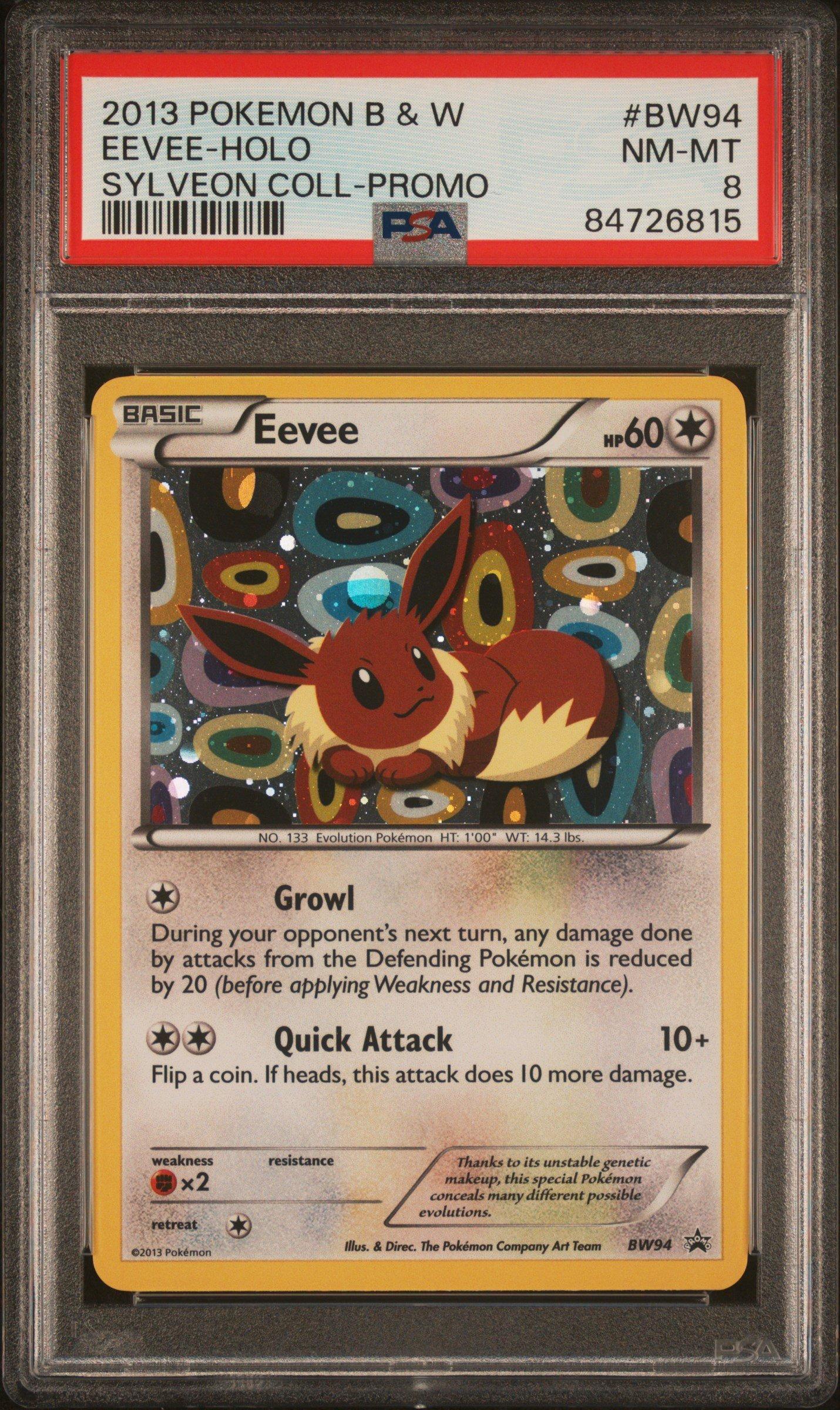 2013 Pokemon Black & White Promo Bw94 Eevee-holo Sylveon