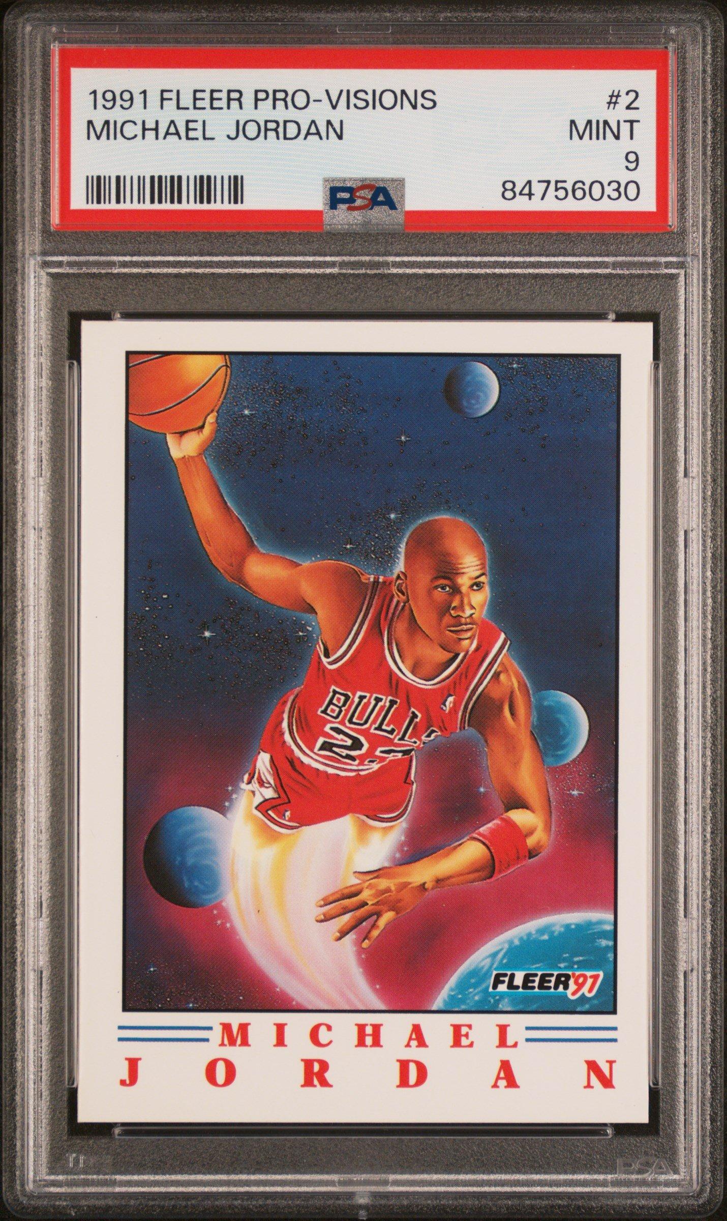 1991 Fleer Pro-visions 2 Michael Jordan PSA 9