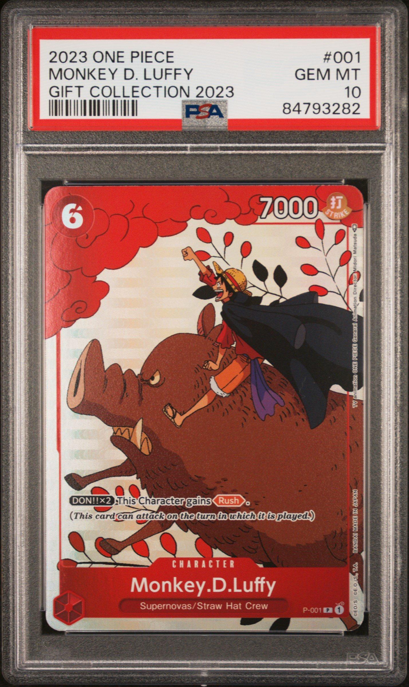 2023 One Piece Gift Collection 2023 001 Monkey D. Luffy PSA 10