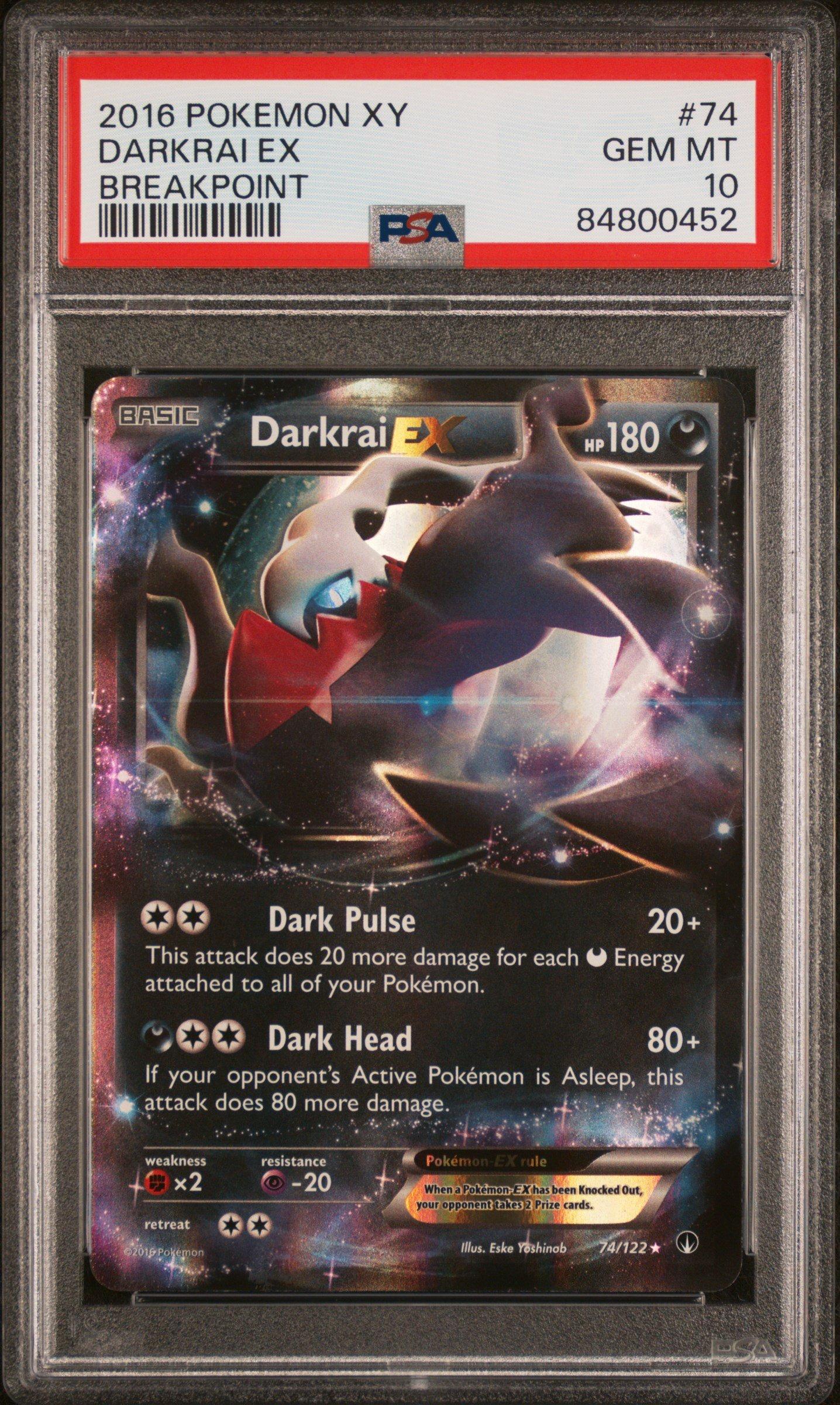 2016 Pokemon Xy Breakpoint 74 Darkrai Ex PSA 10 | GameStop