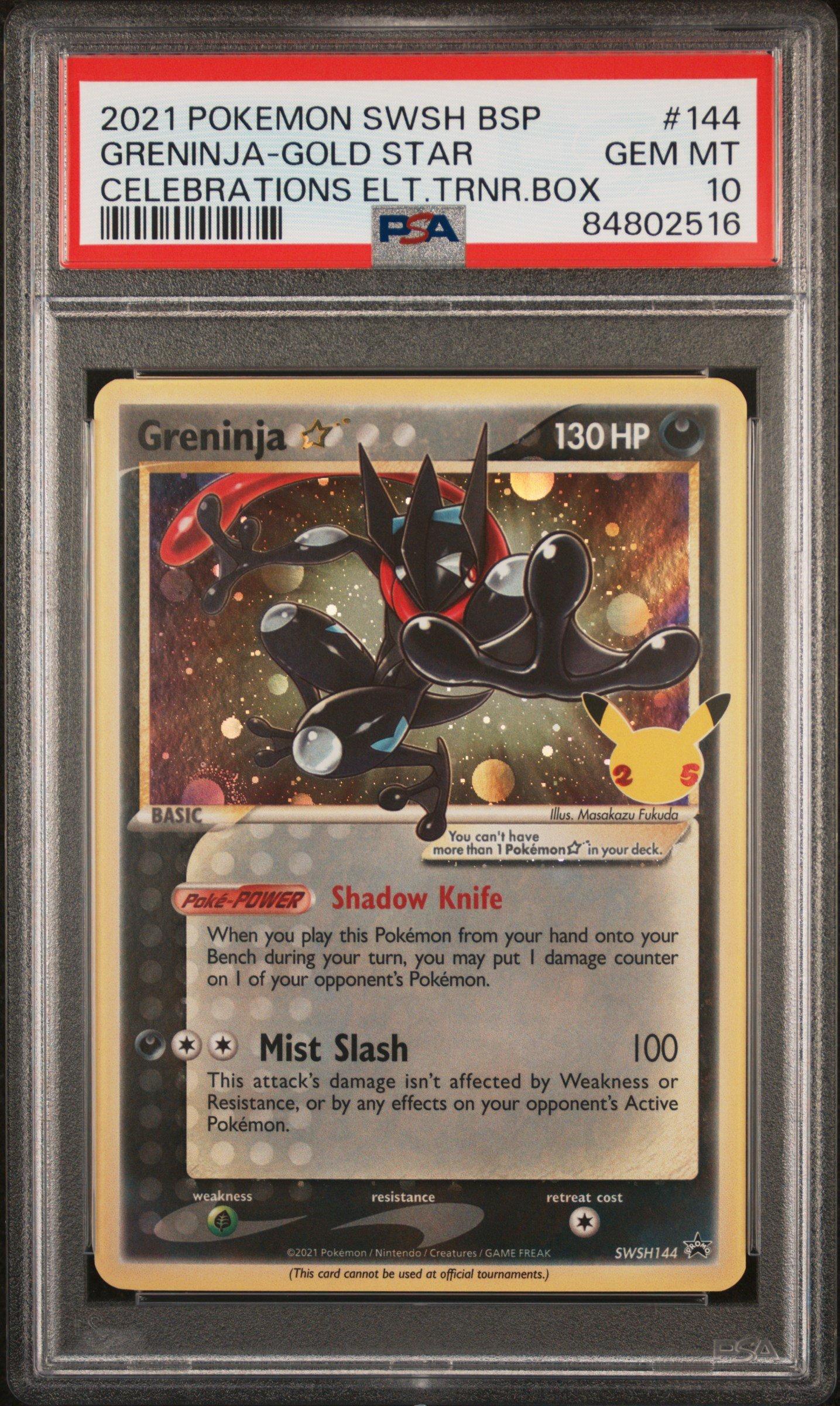 2021 Pokemon Swsh Black Star Promo 144 Greninja-gold Star