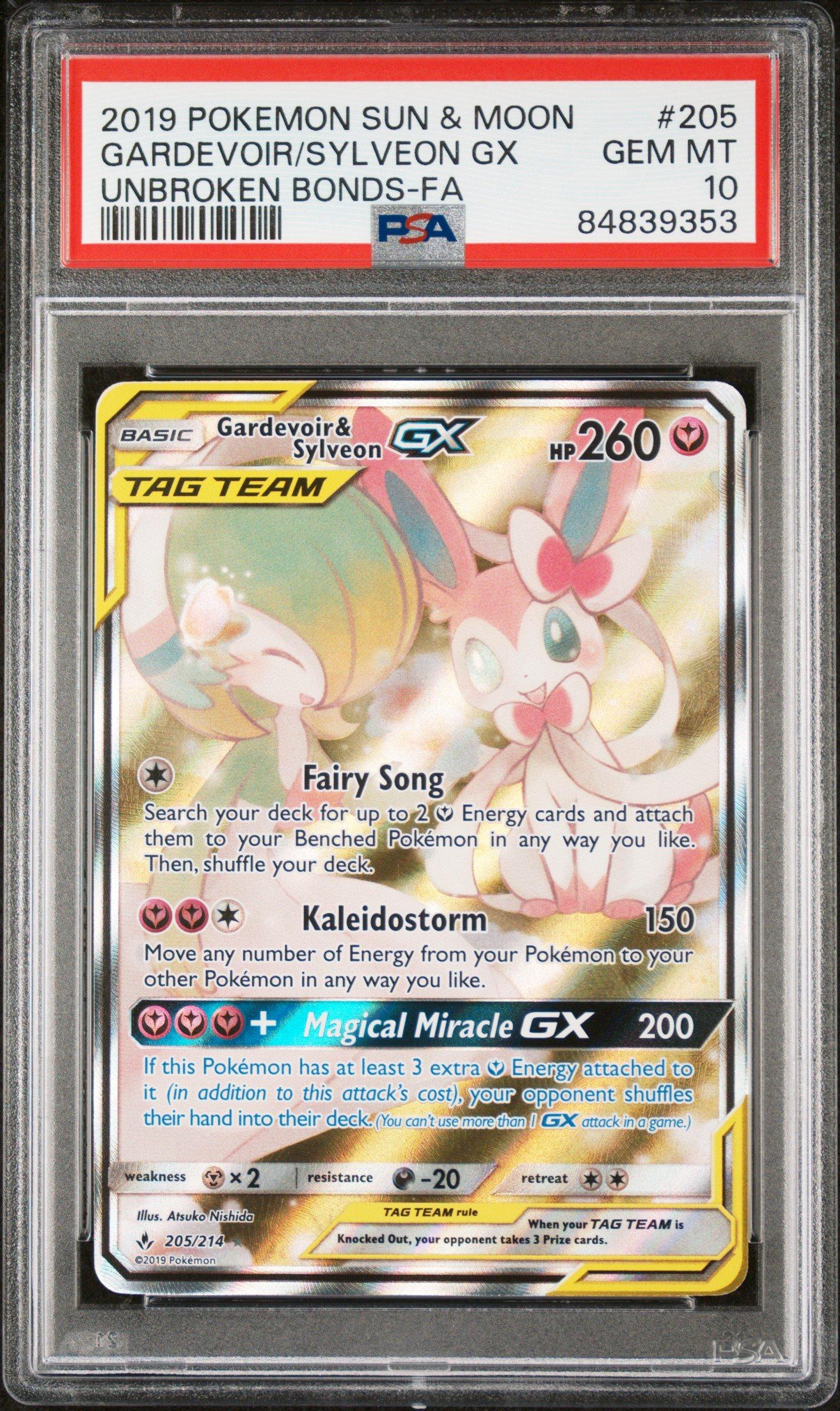 2019 Pokemon Sun & Moon Unbroken Bonds 205 Full Art/gardevoir