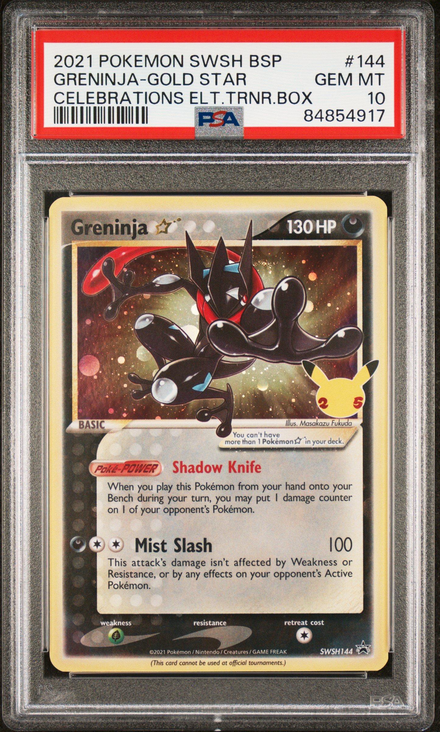 2021 Pokemon Swsh Black Star Promo 144 Greninja-gold Star
