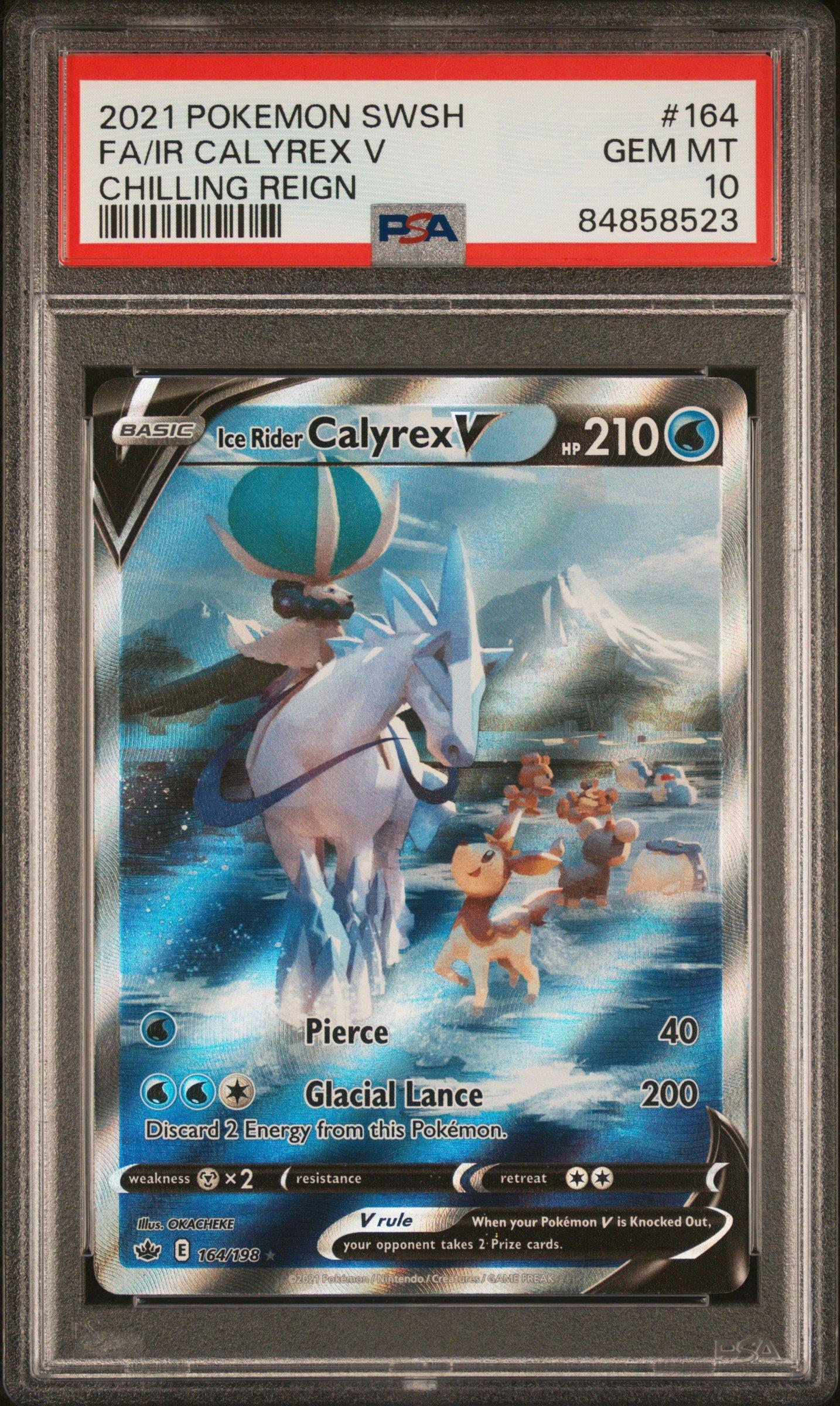 2021 Pokemon Sword & Shield Chilling Reign 164 Full Art/ice Rider