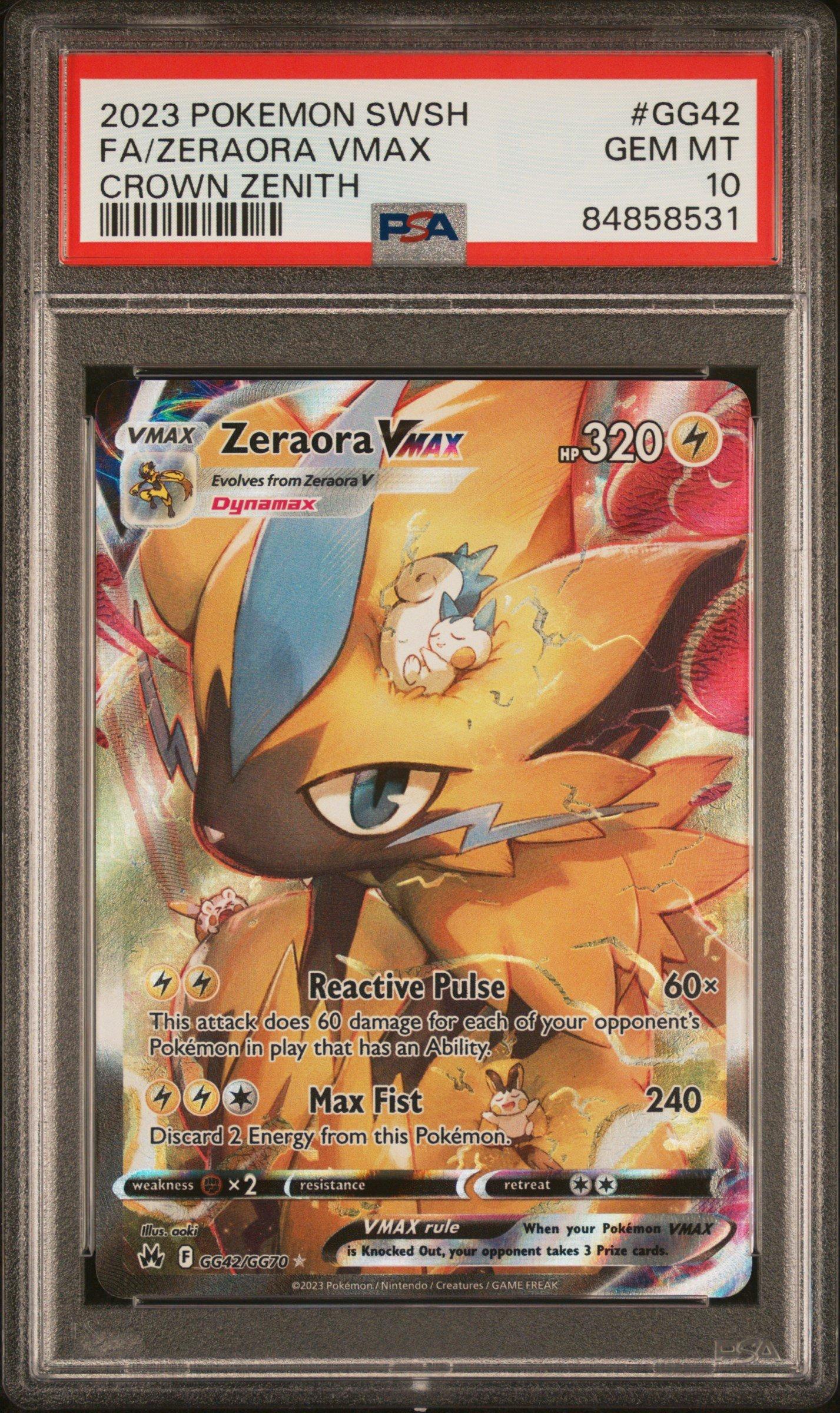 2023 Pokemon Sword And Shield Crown Zenith Gg42 Full Art/zeraora