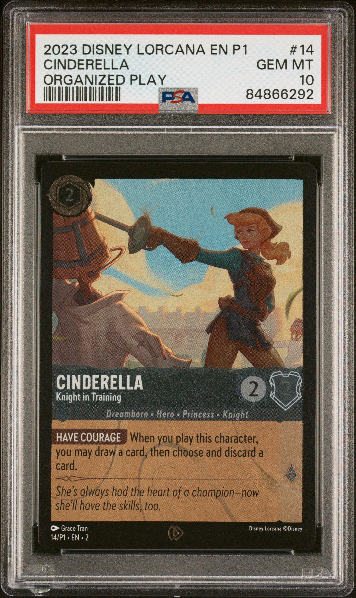 2023 Disney Lorcana En P1-promo 14 Cinderella PSA 10