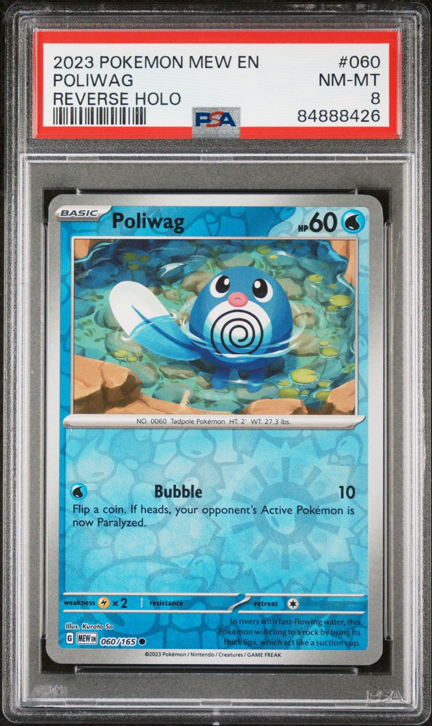 2023 Pokemon Mew En-151 060 Poliwag PSA