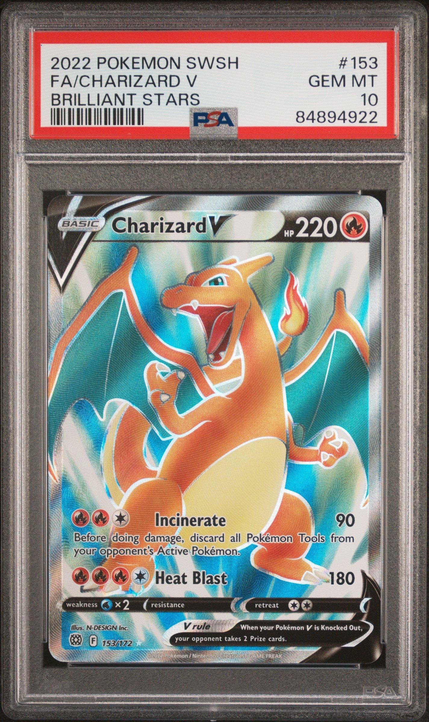 2022 Pokemon Sword & Shield Brilliant Stars 153 Full Art/charizard