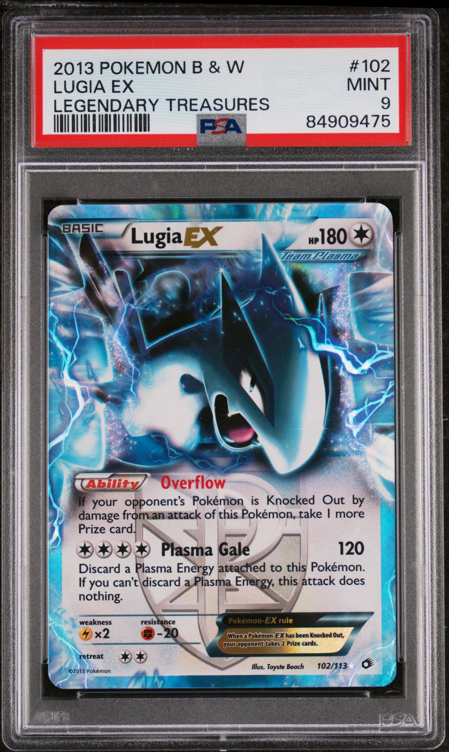 2013 Pokemon Black & White Legendary Treasures 102 Lugia Ex PSA 9 Graded  Card | GameStop