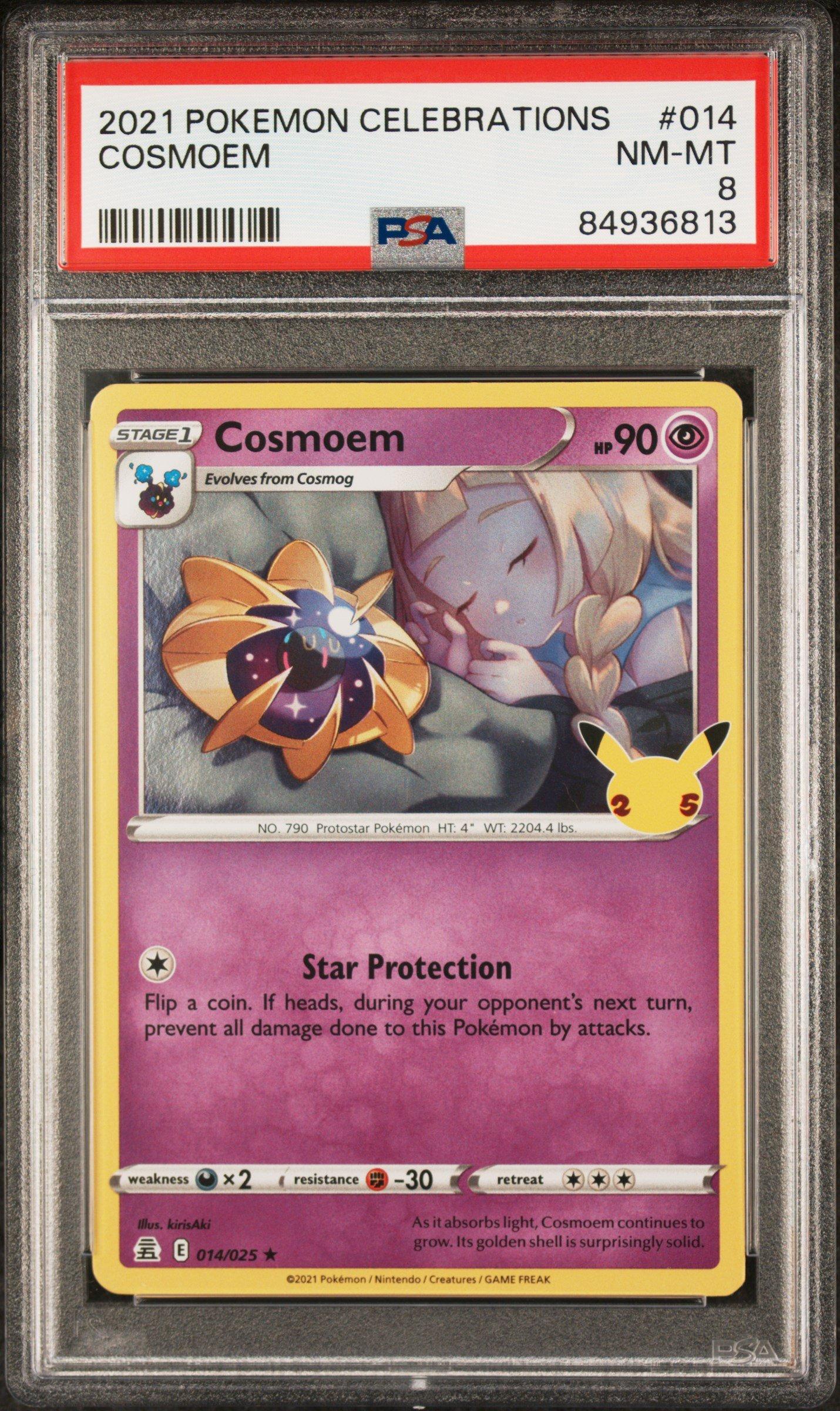 2021 Pokemon Celebrations 014 Cosmoem PSA 8 Graded Card | GameStop