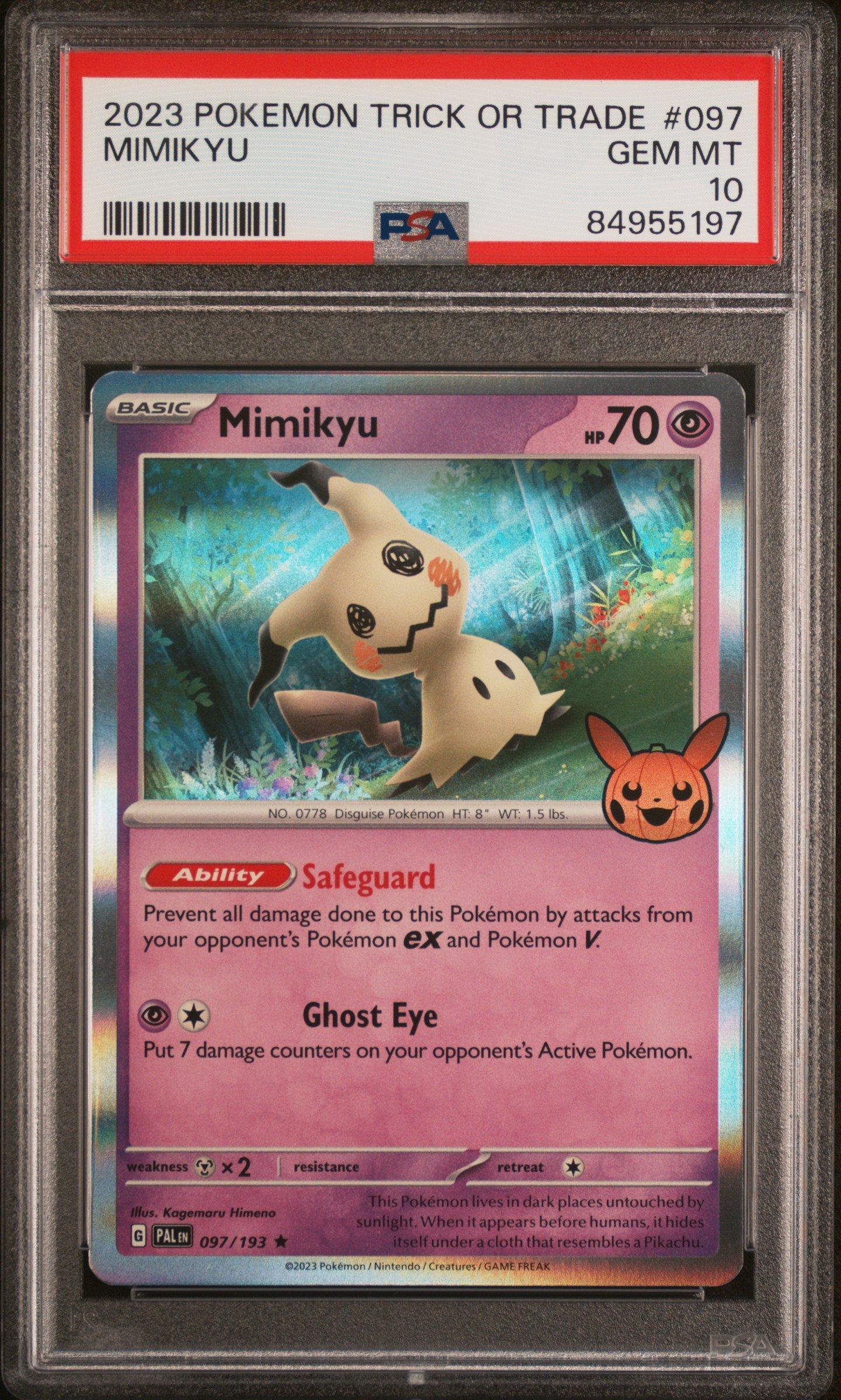 2023 Pokemon Trick Or Trade 097 Mimikyu PSA 10