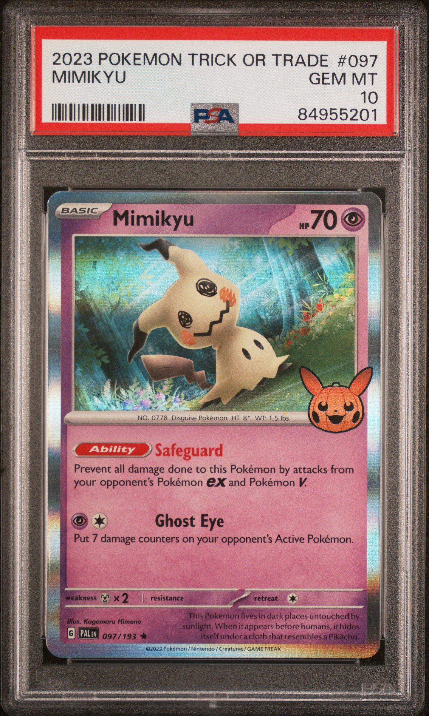 2023 Pokemon Trick Or Trade 097 Mimikyu PSA 10
