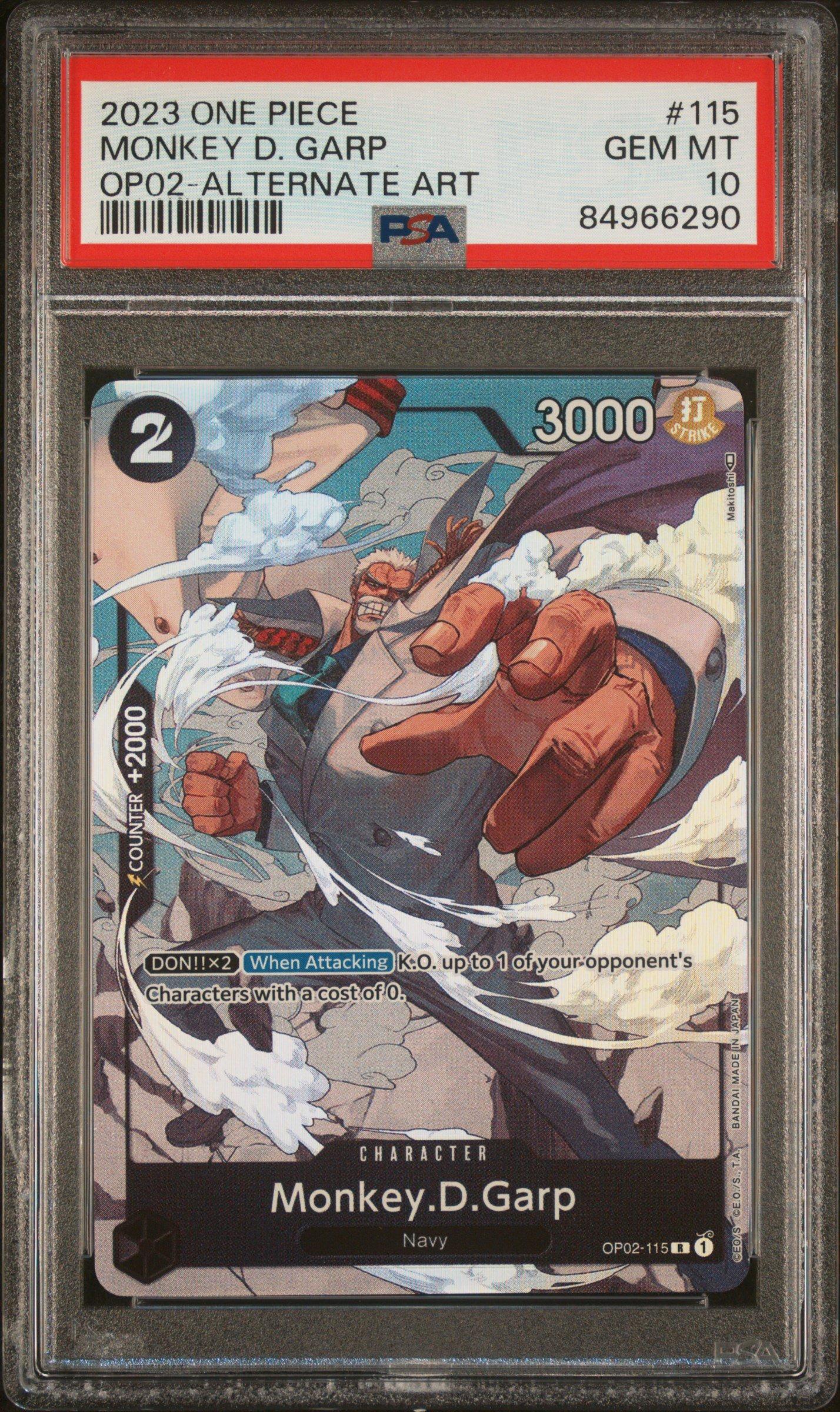 2023 One Piece Op02-paramount War 115 Monkey D. Garp Alternate Art